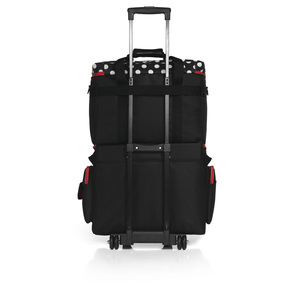 Nähmaschinen Trolley, Polka Dots hinten