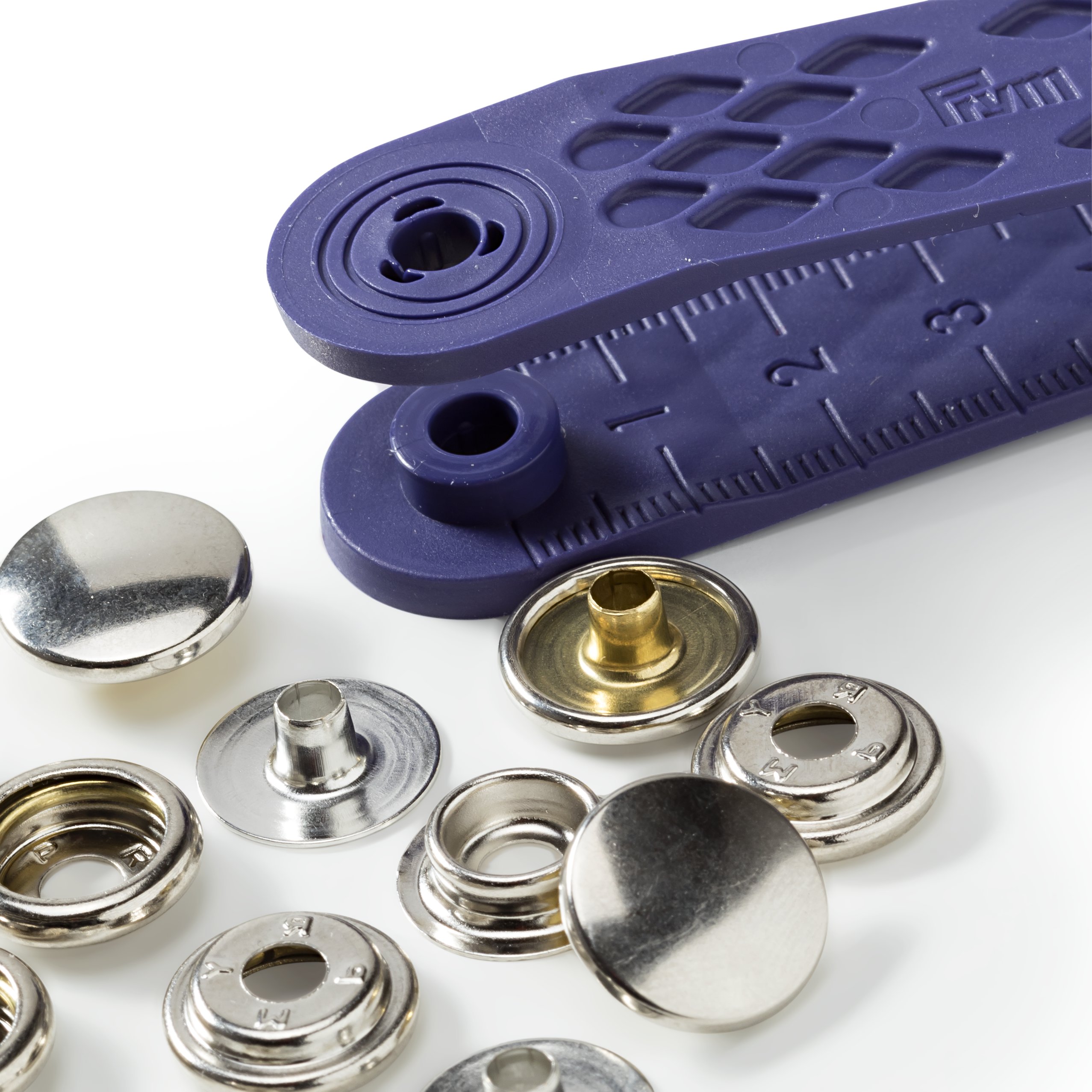 Nähfrei-Druckknopf "Sport Mini", 13mm, silberfarbig Lose