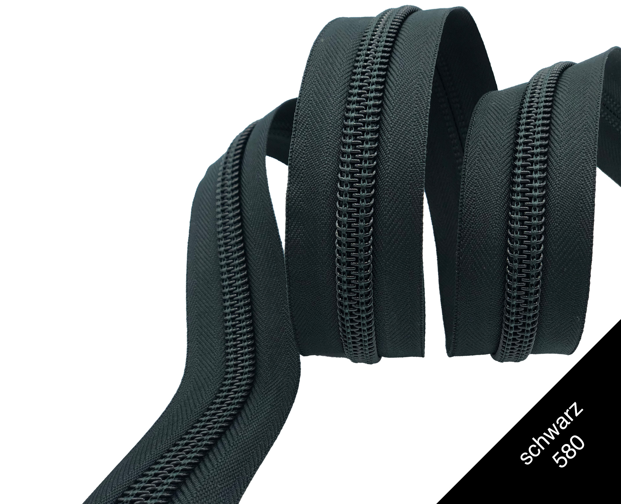 Endlosreißverschluss 10mm Meterware schwarz