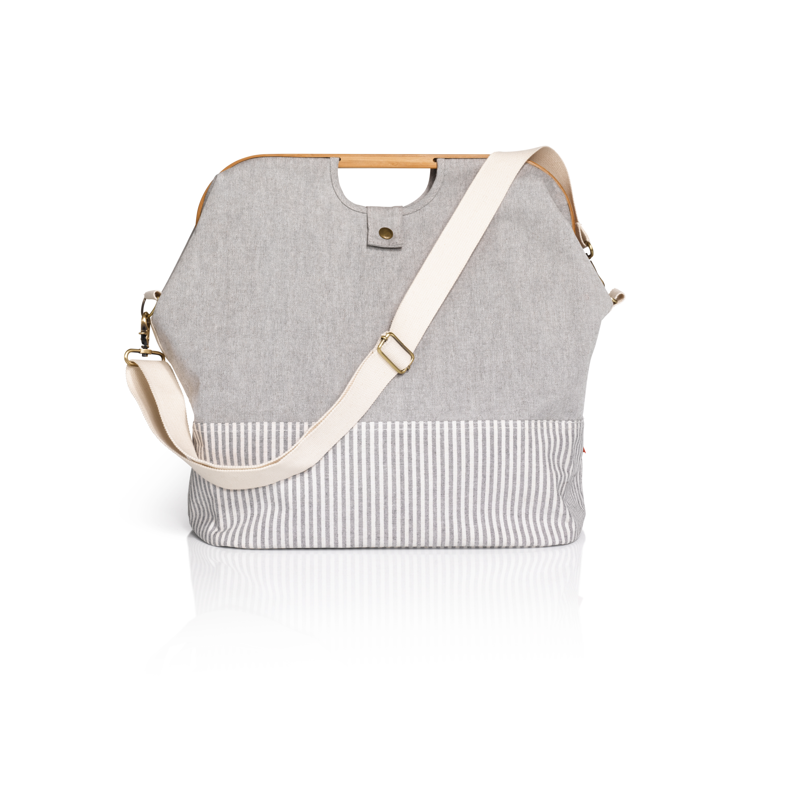 Store & Travel Bags "Canvas & Bamboo" S in grau 2