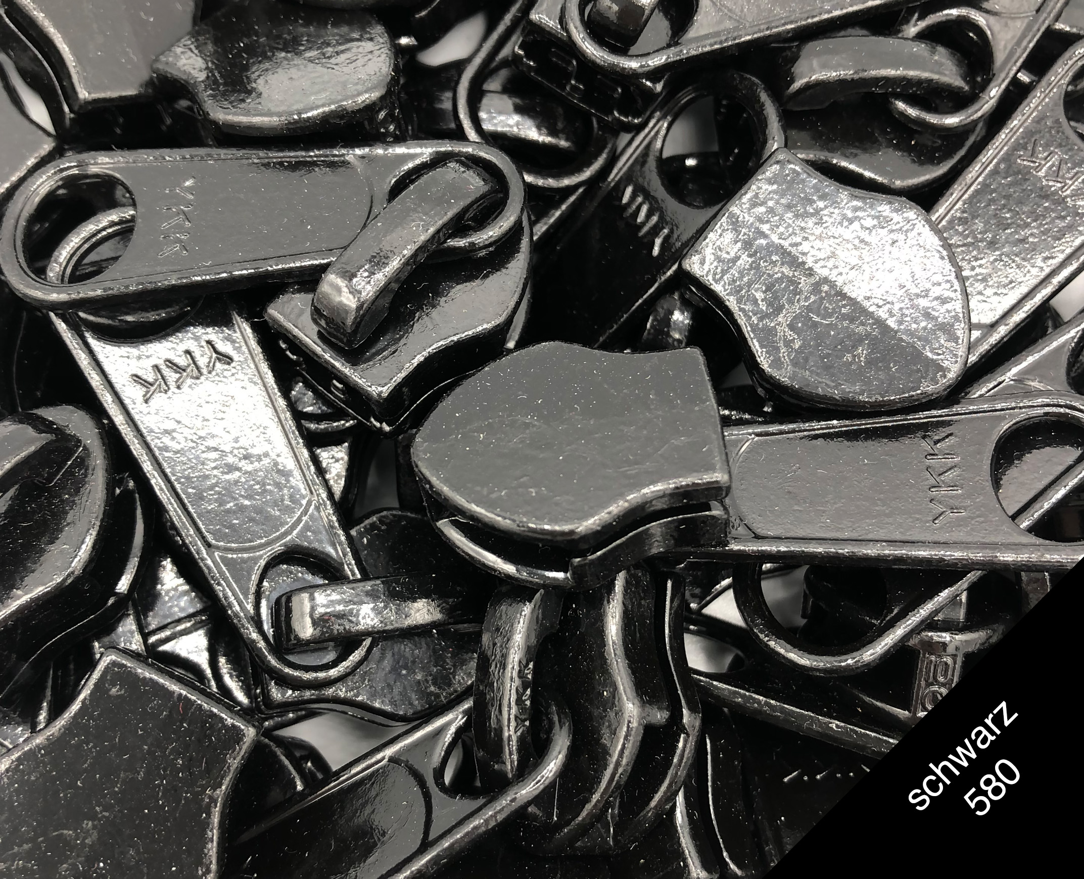 Schieber freilaufend für Reißverschluss 10mm schwarz