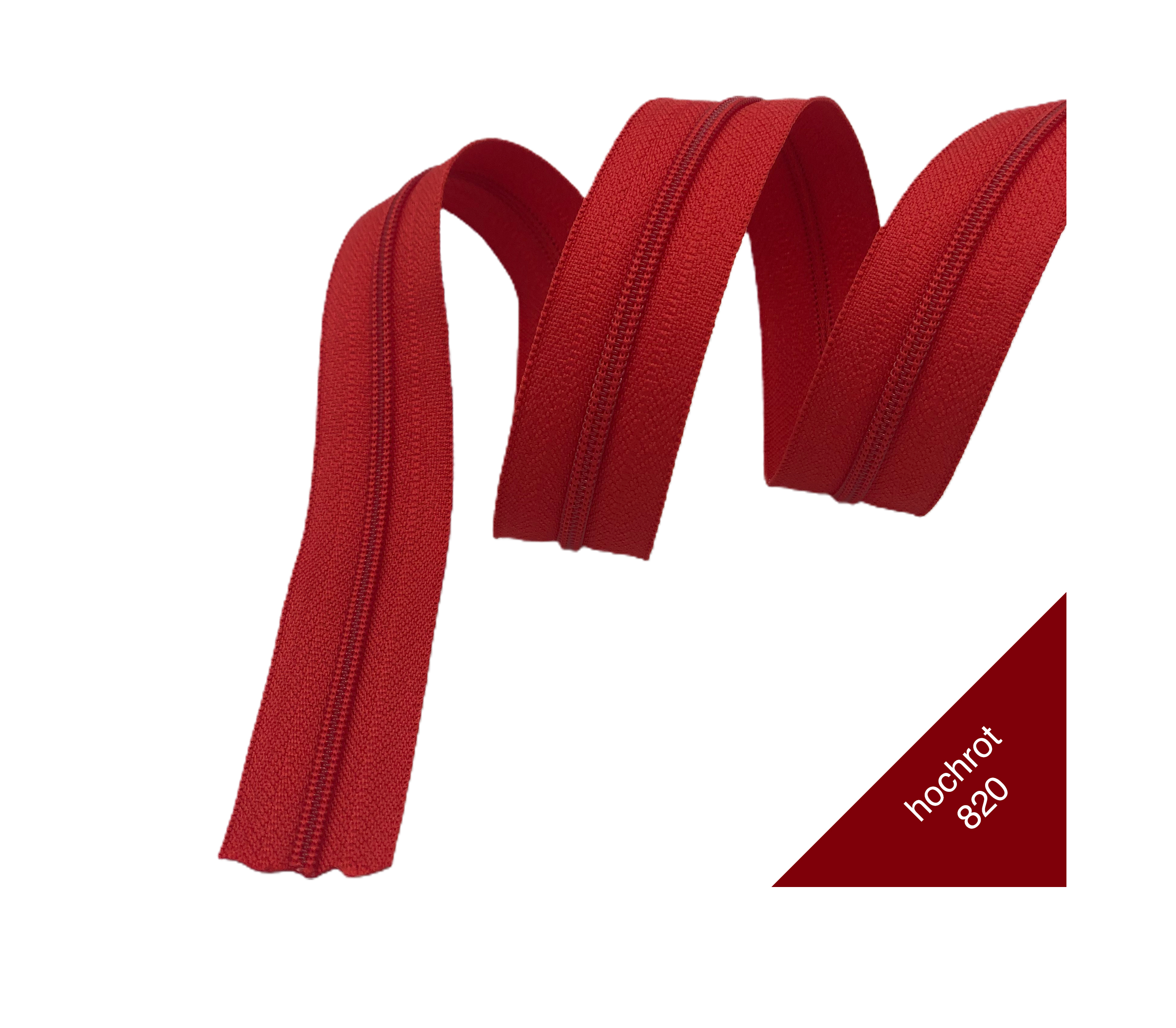 YKK Endlosreißverschluss 3mm Meterware hochrot