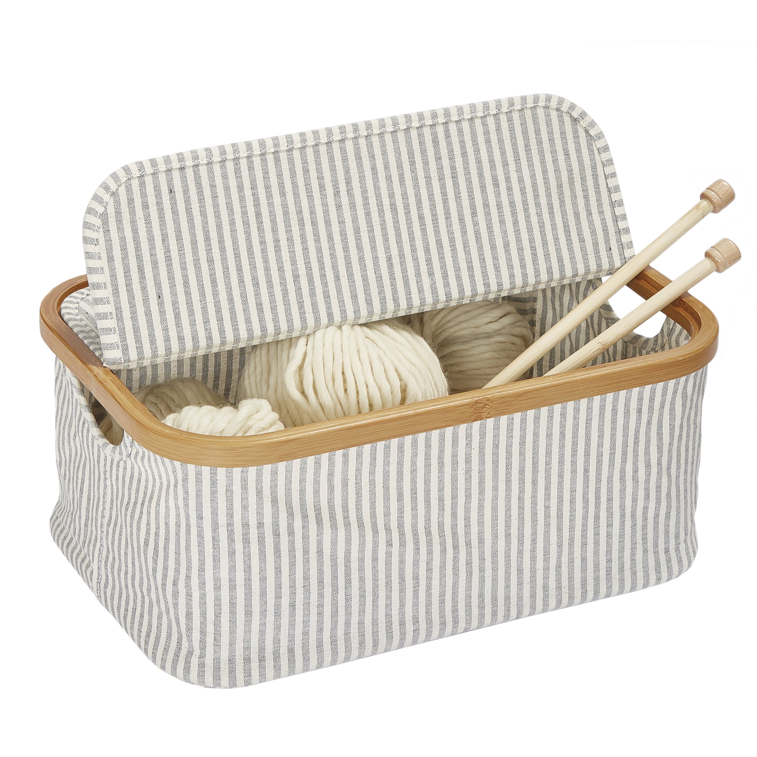 Box Canvas & Bamboo faltbar grau