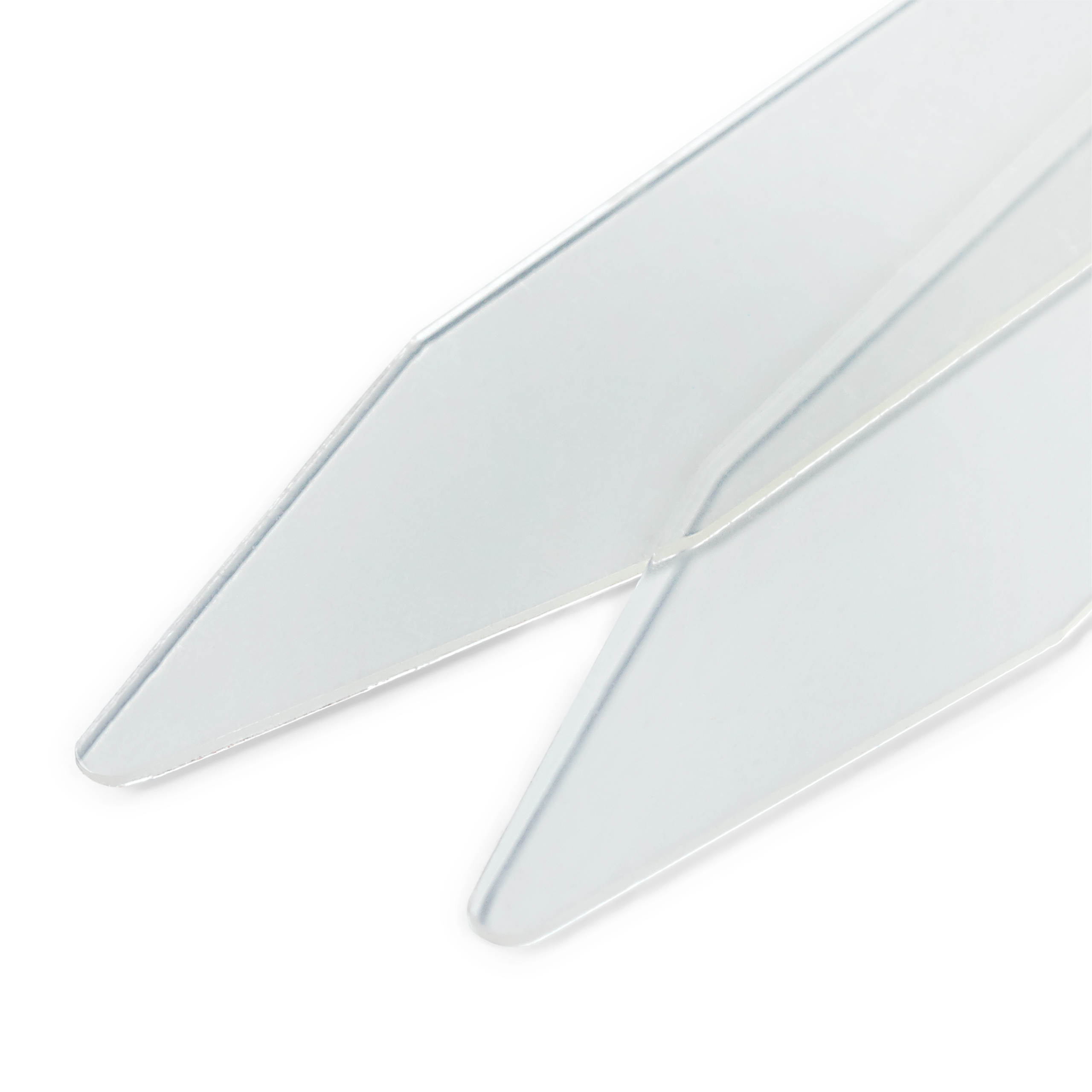 Kragenstäbchen, 10 x 50mm, transparent lose