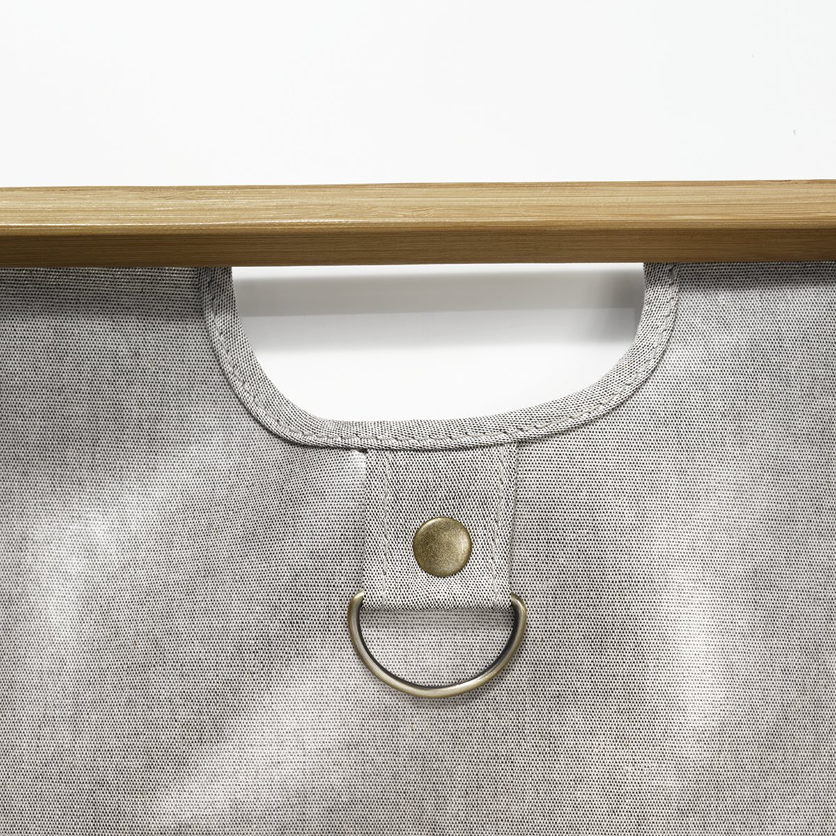 Store & Travel Bags "Canvas & Bamboo" M in grau leiste