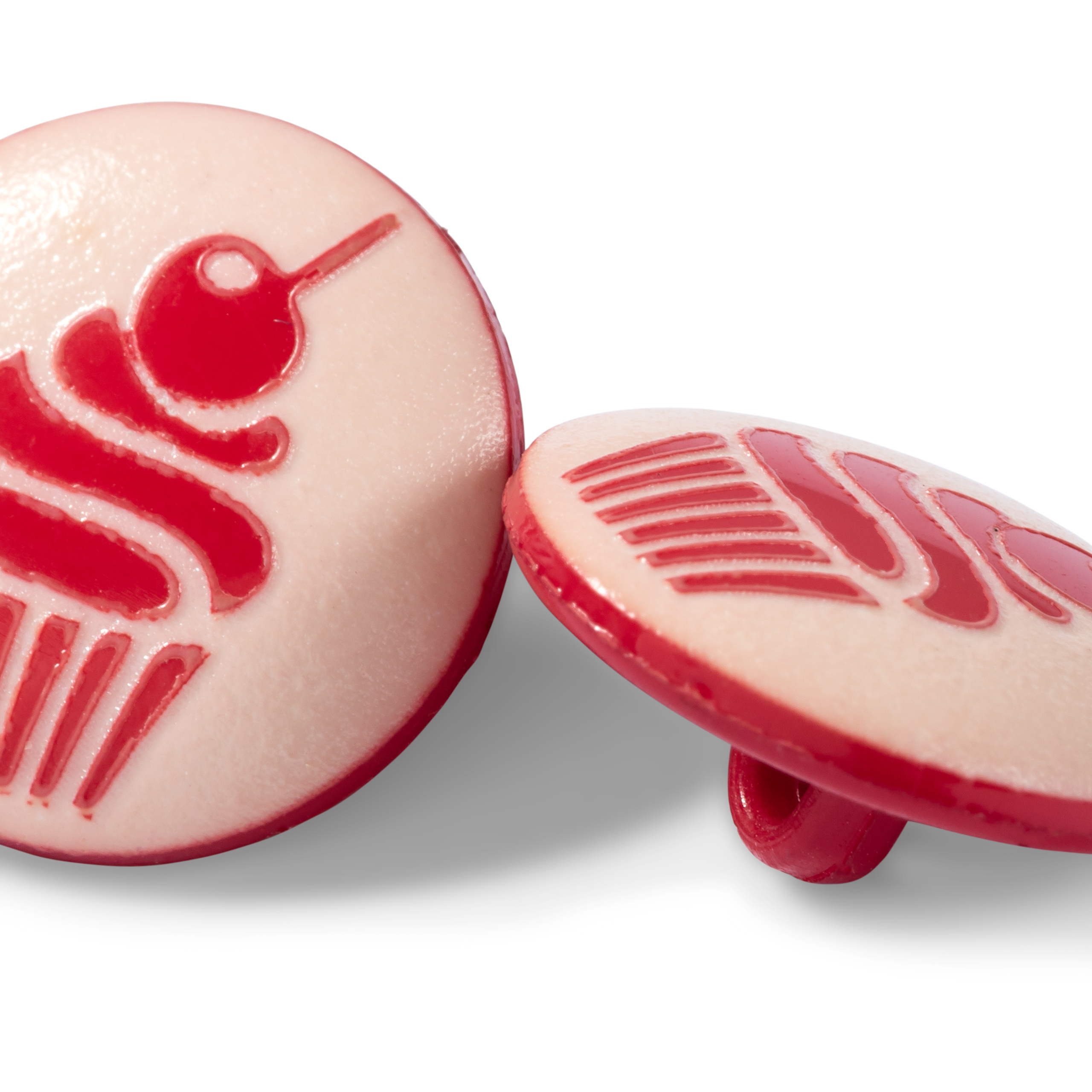 Knöpfe "Cupcake", mit Öse