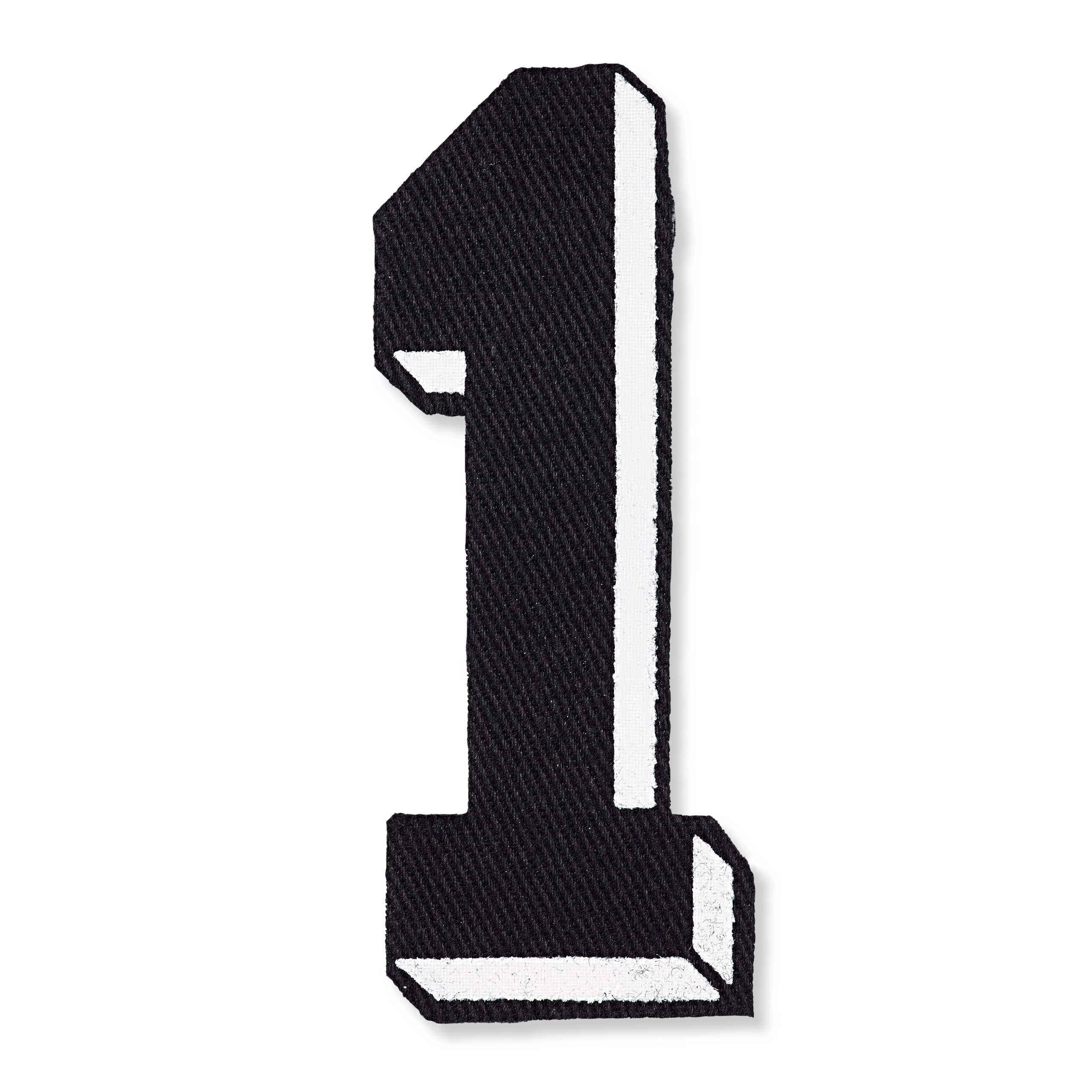 Zahlen 0-9, schwarz mit weißer Kontur