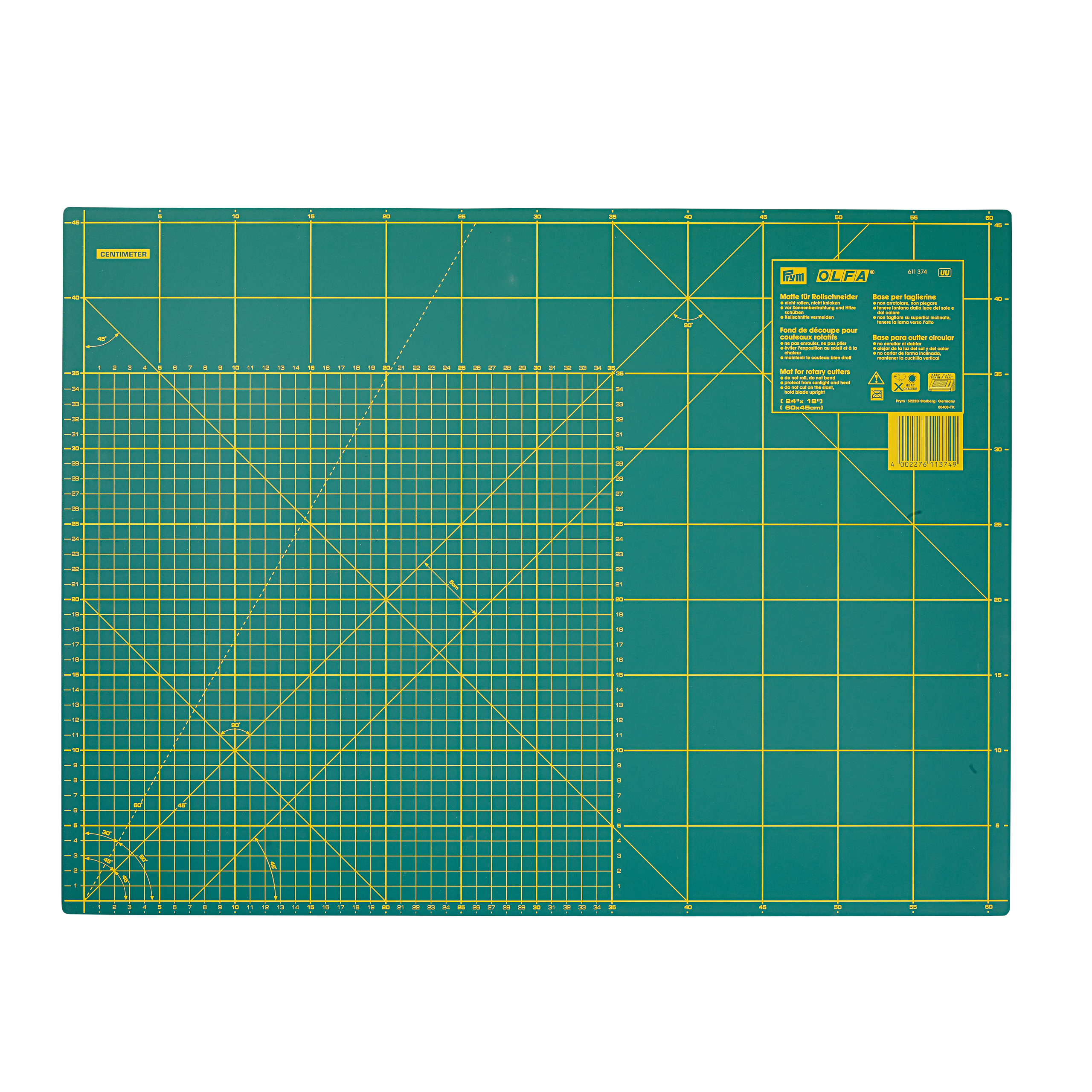 Schneideunterlage 45 x 30cm, 17 3/4 x 12inch vorne