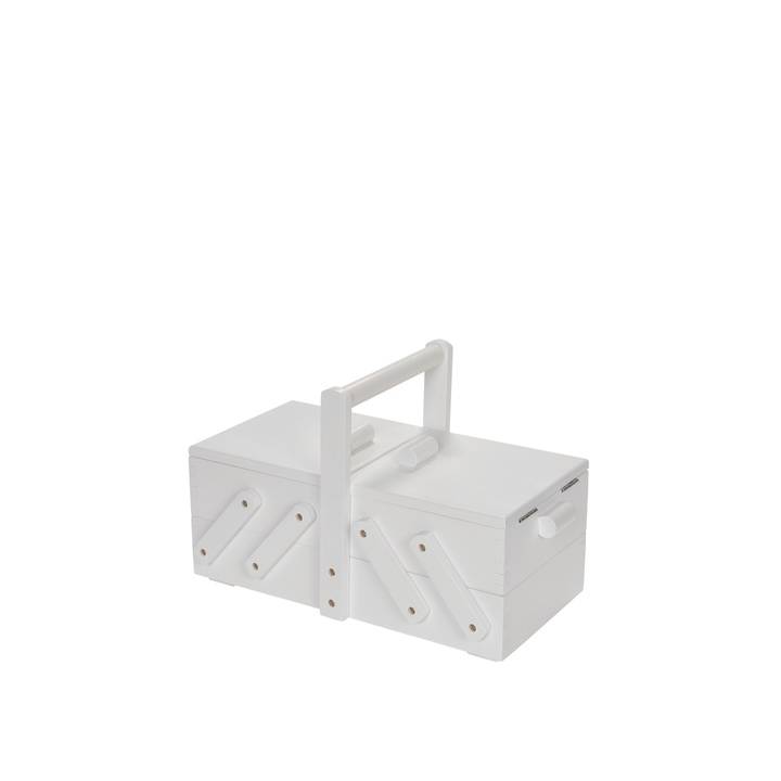 Nähkasten Holz S weiß