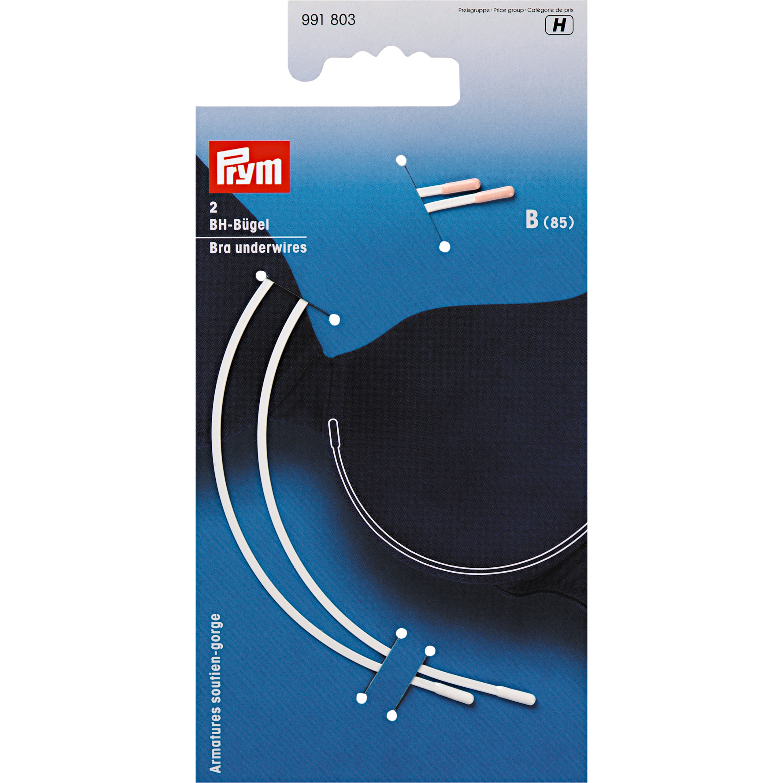 BH-Bügel weiß karte
