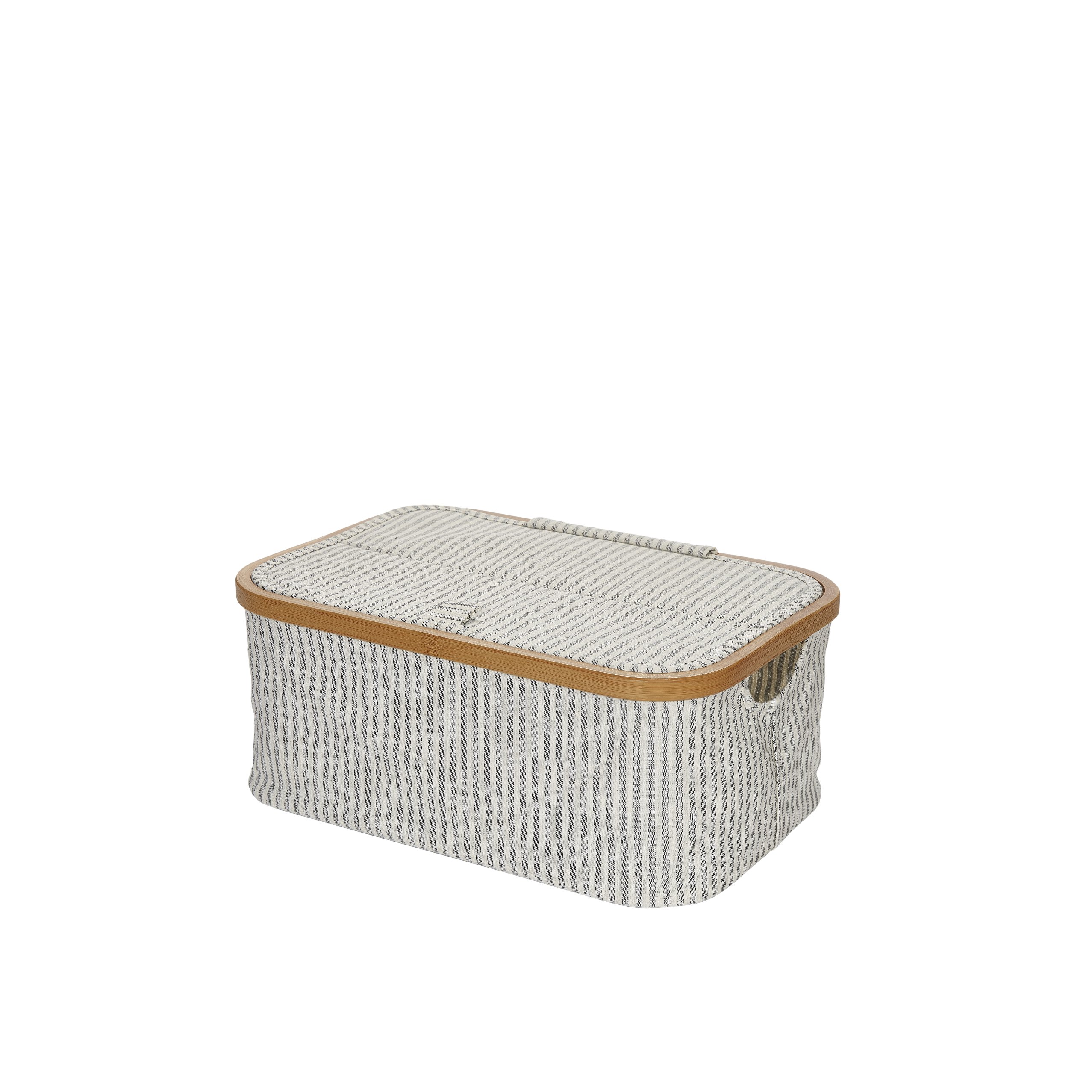 Box Canvas & Bamboo faltbar grau oben
