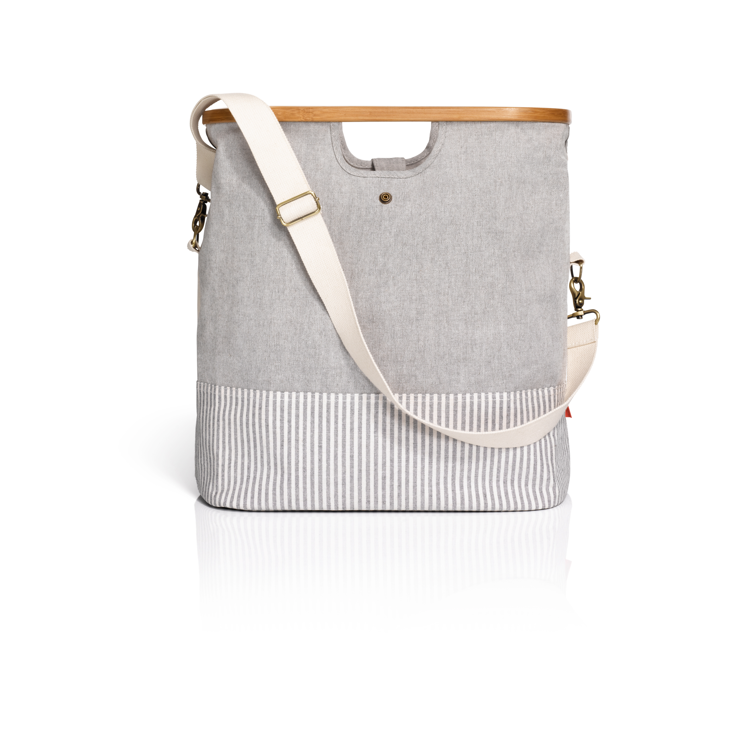 Store & Travel Bags "Canvas & Bamboo" S in grau