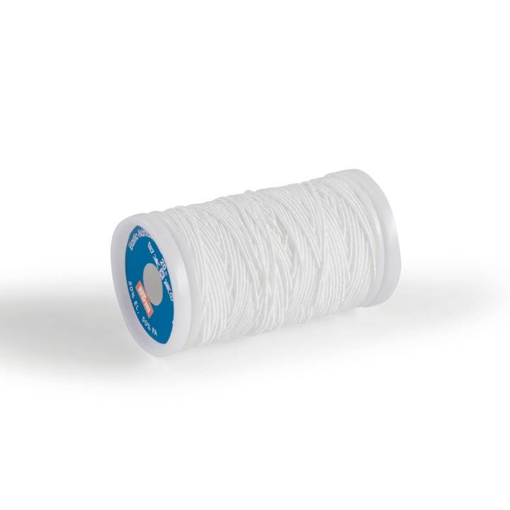 Elastic-Nähfaden 0,5mm, weiß