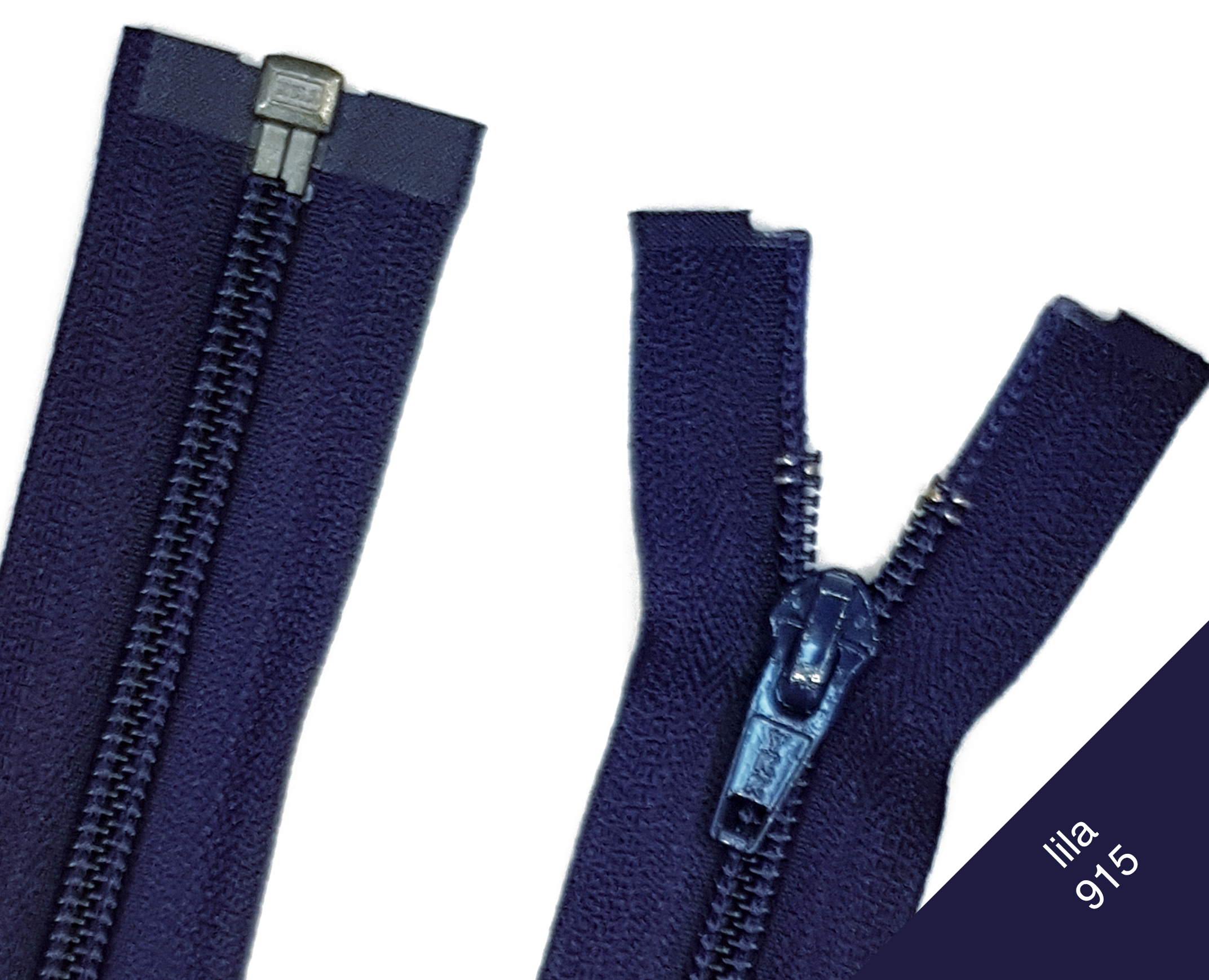 Reißverschluss teilbar Kunststoffspirale 5mm Lila 915