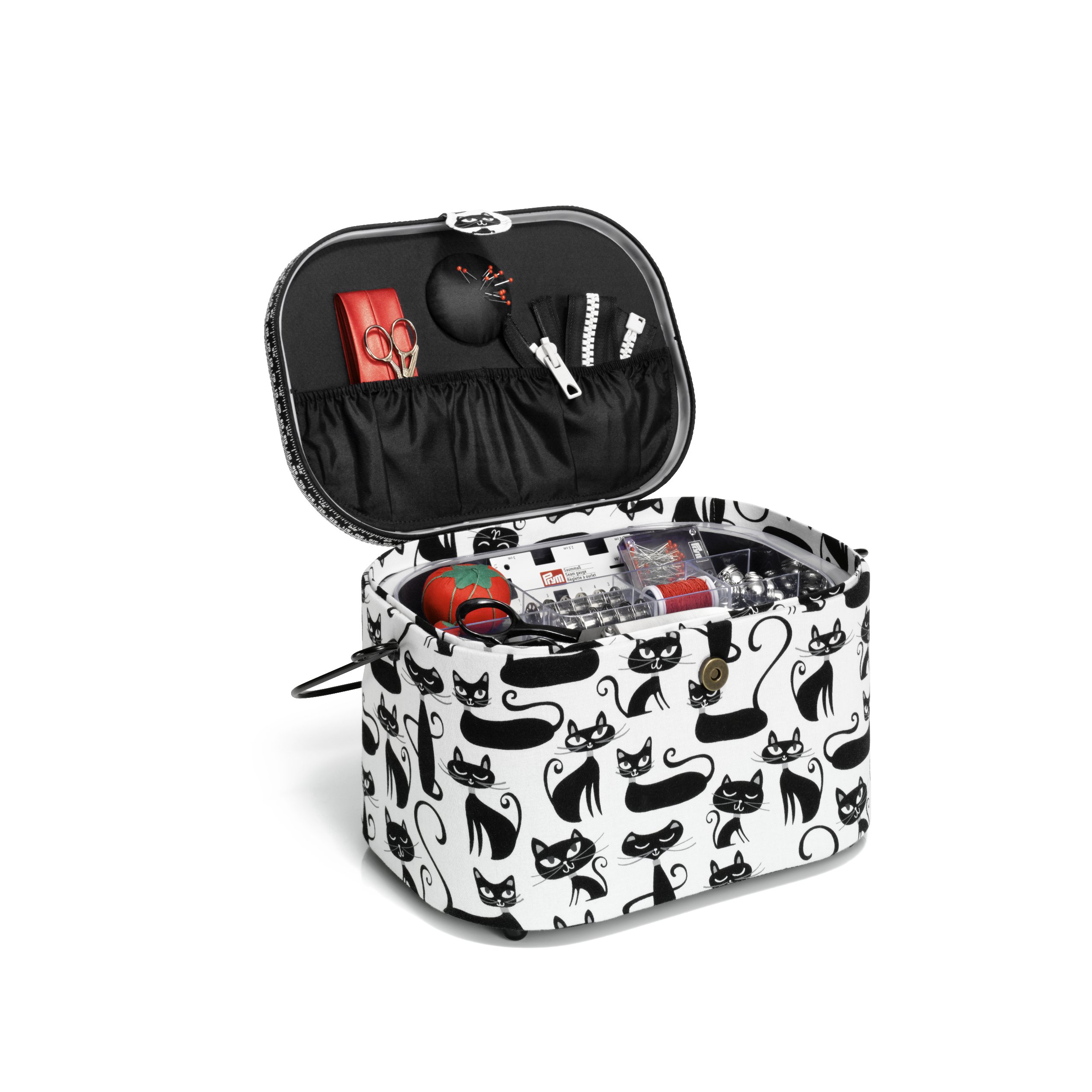 Nähkorb L Cats offen