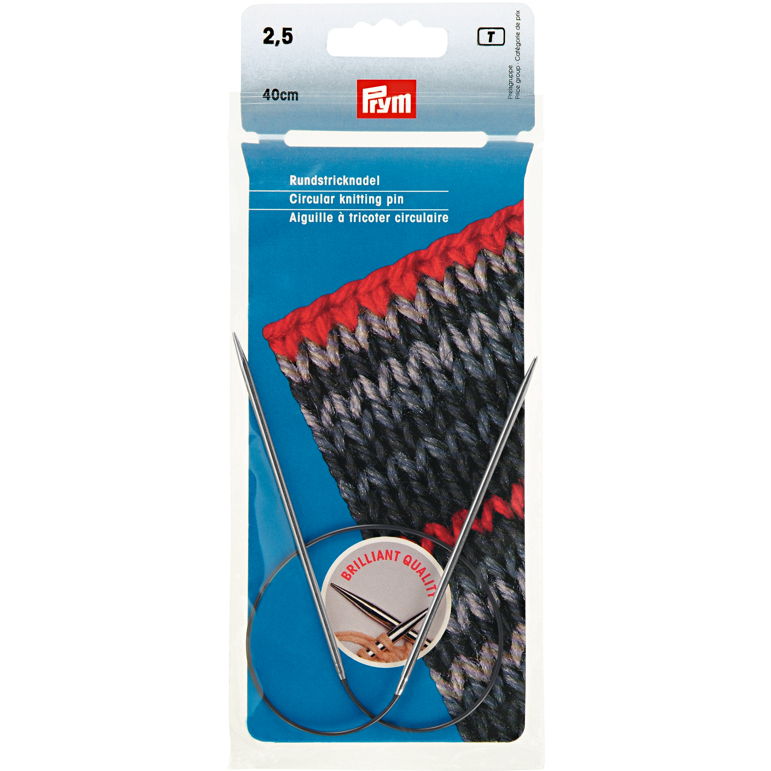 Rundstricknadeln, silber