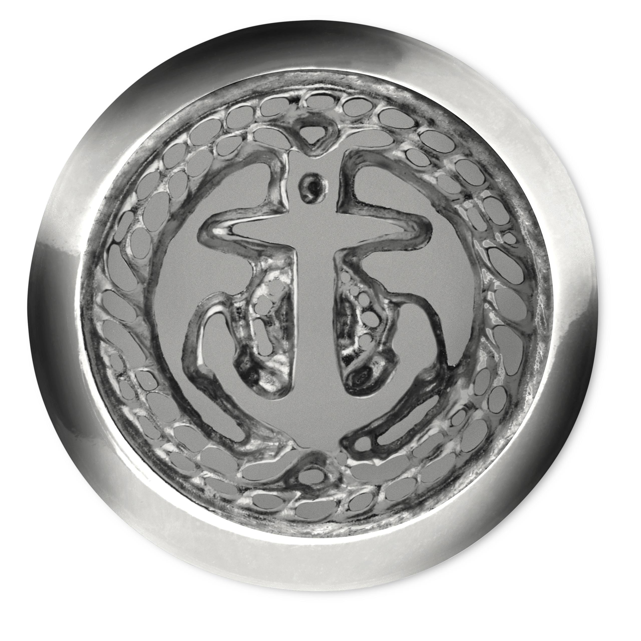 Knöpfe "Anker", gold oder silber, mit Öse