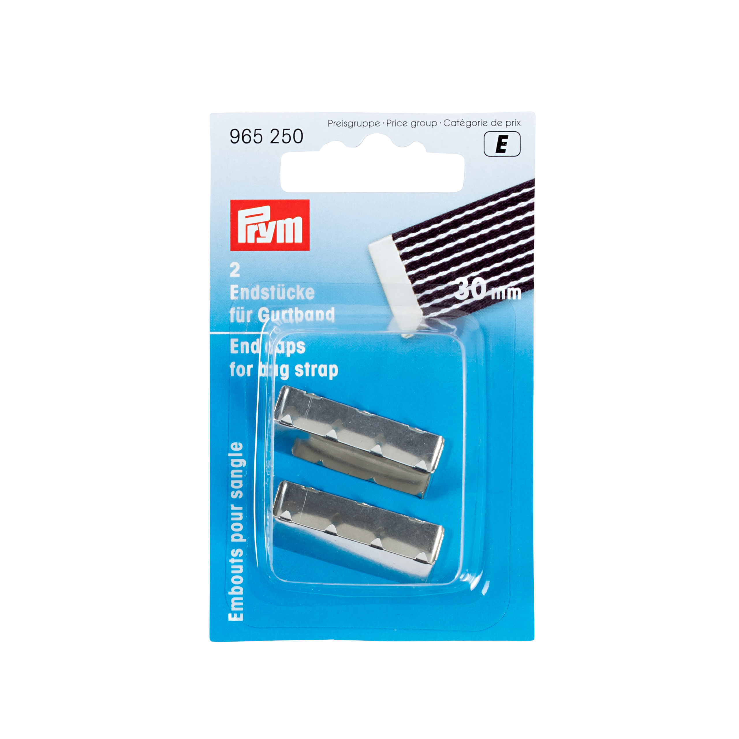 Endstücke für Gurtband