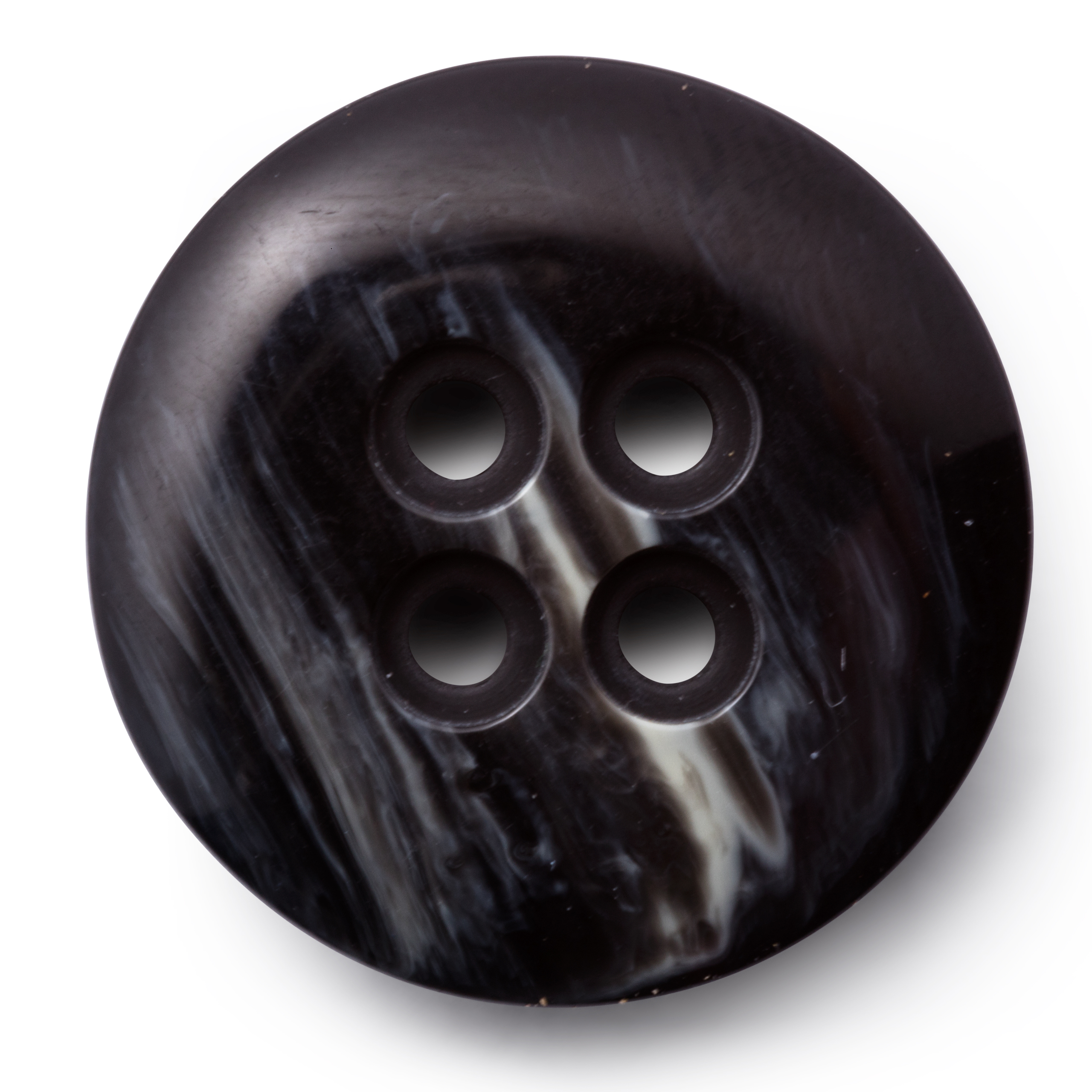 Knöpfe "Jacke und Mantel", 4-Loch, schwarz/grau