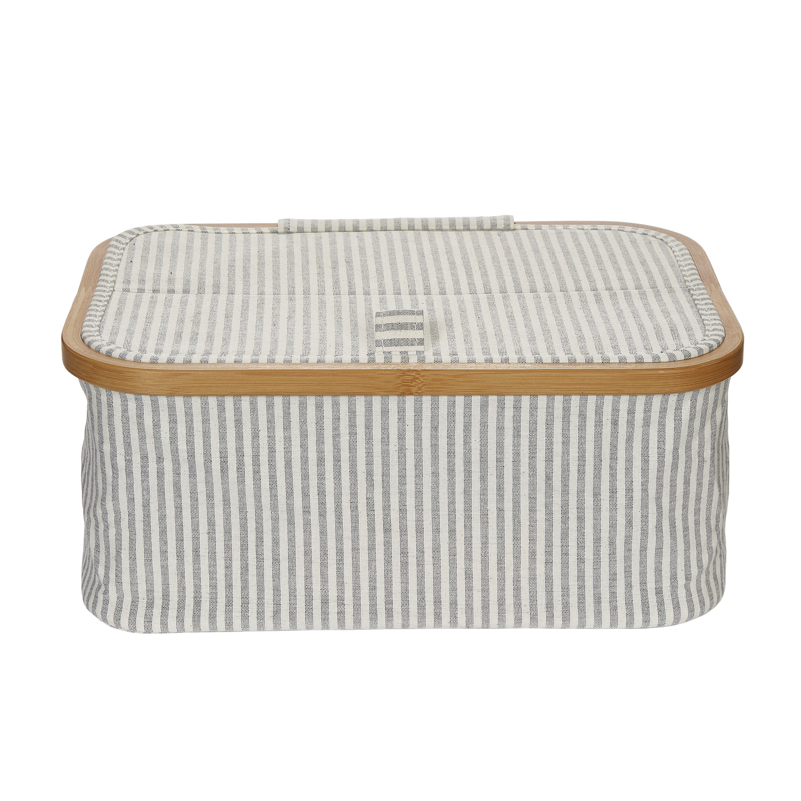 Box Canvas & Bamboo faltbar grau offen