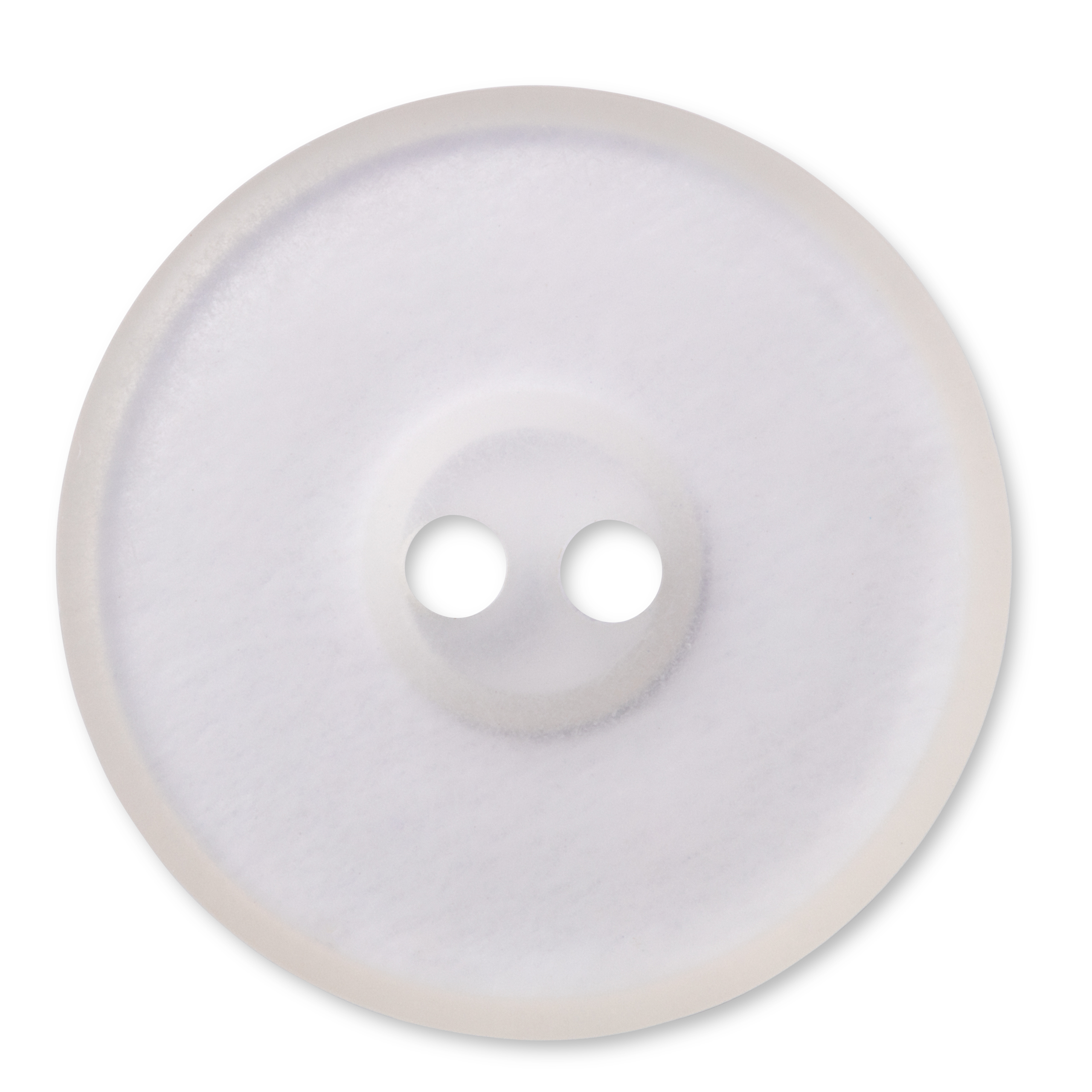 Knöpfe, transparent, matt, 2-Loch