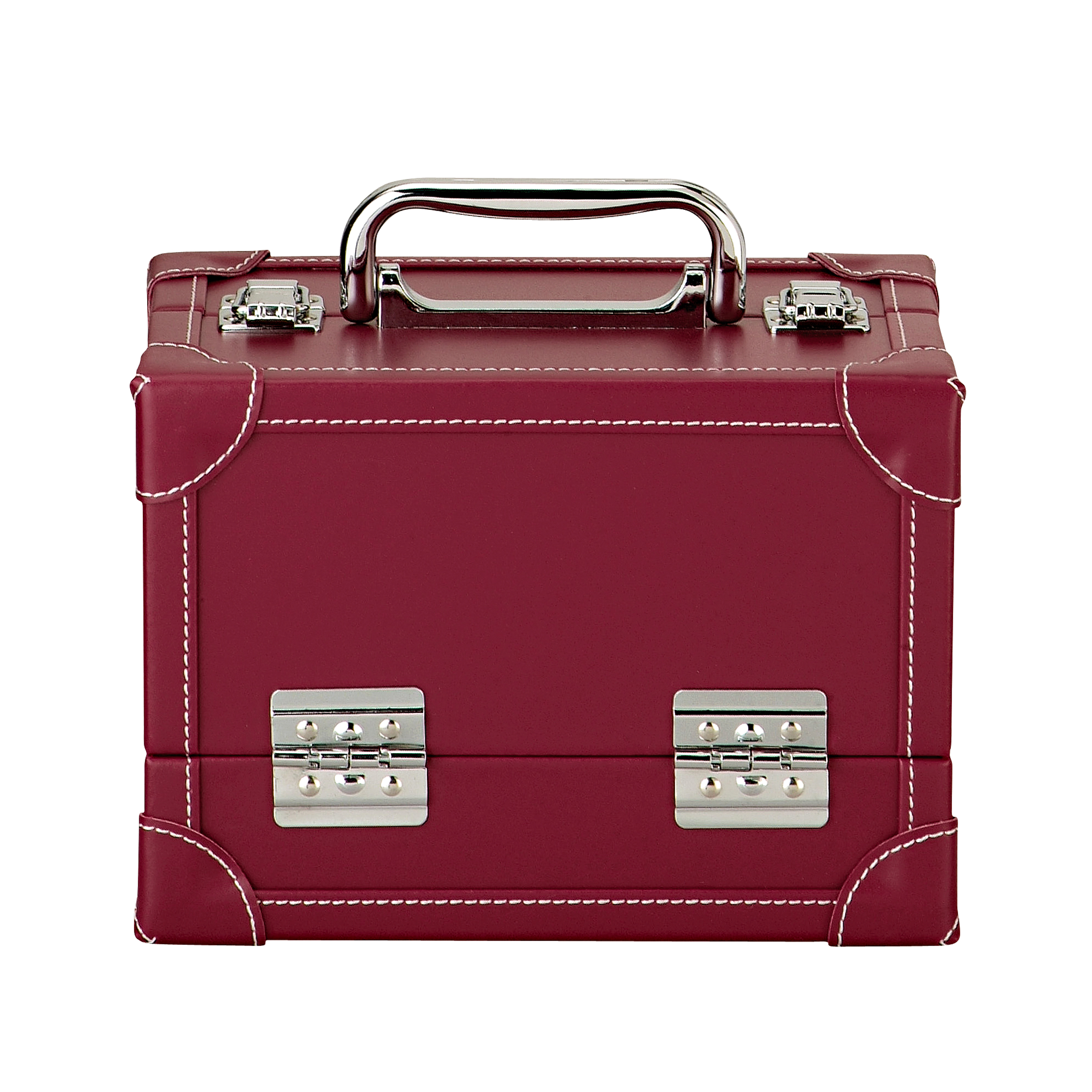 Koffer Lederlook M rot