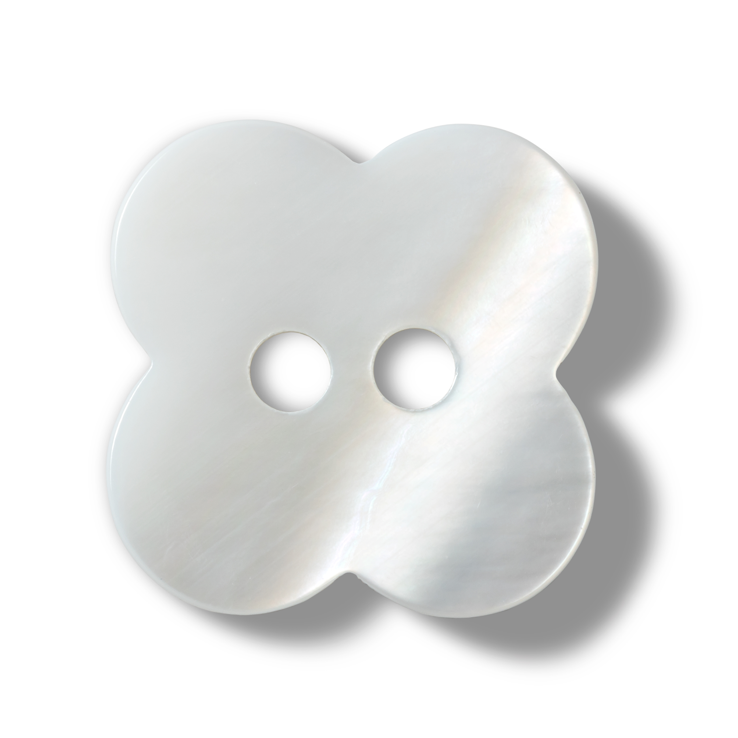 Knöpfe "Blume", Perlmutt, 2-Loch