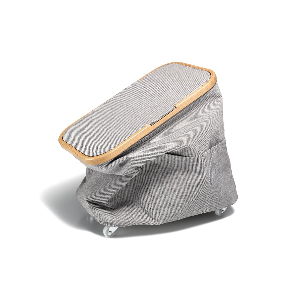 Fold & Store Box Multi, Canvas & Bamboo, faltbar mit Rollen