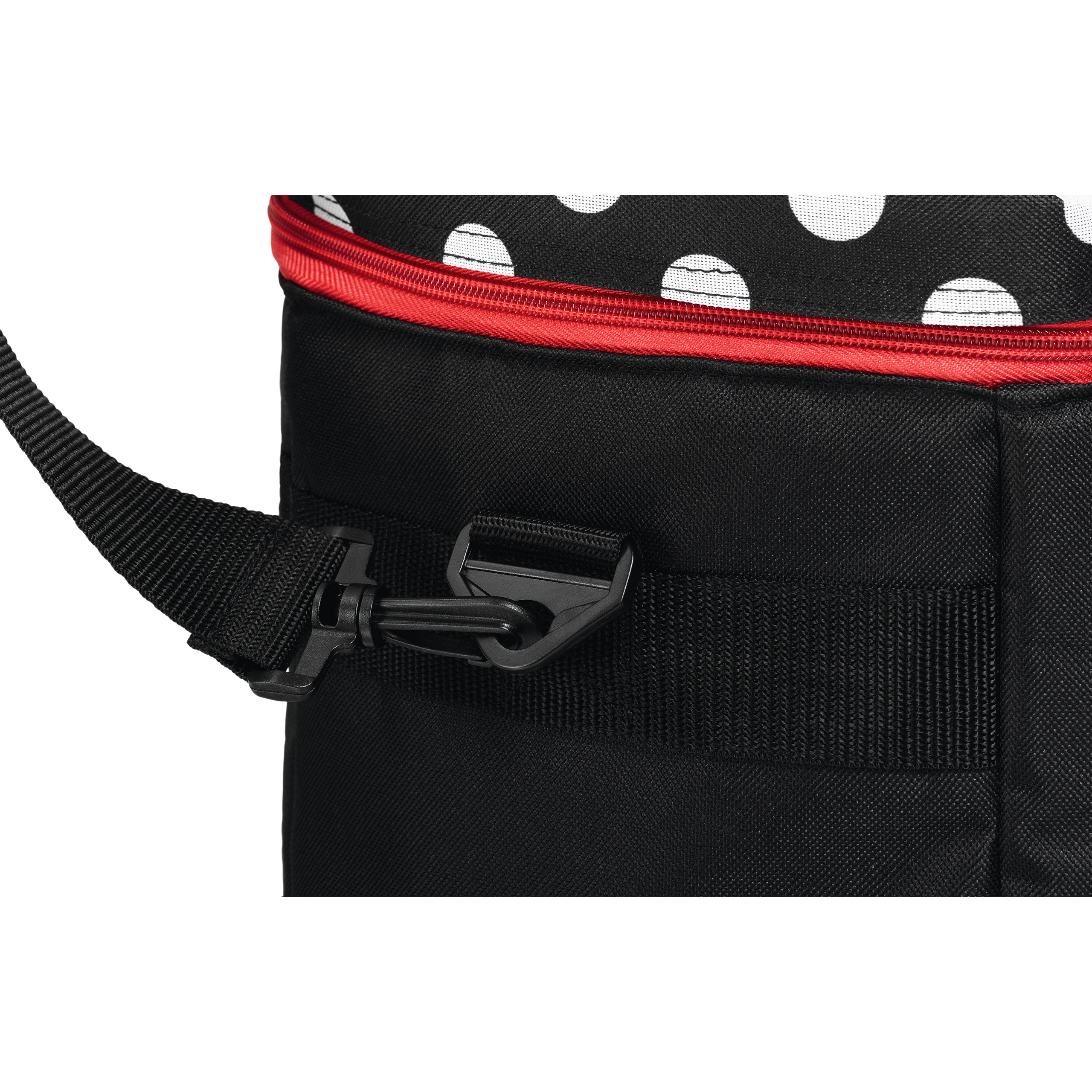 Nähmaschinen-Tasche, Polka Dots von der Seite