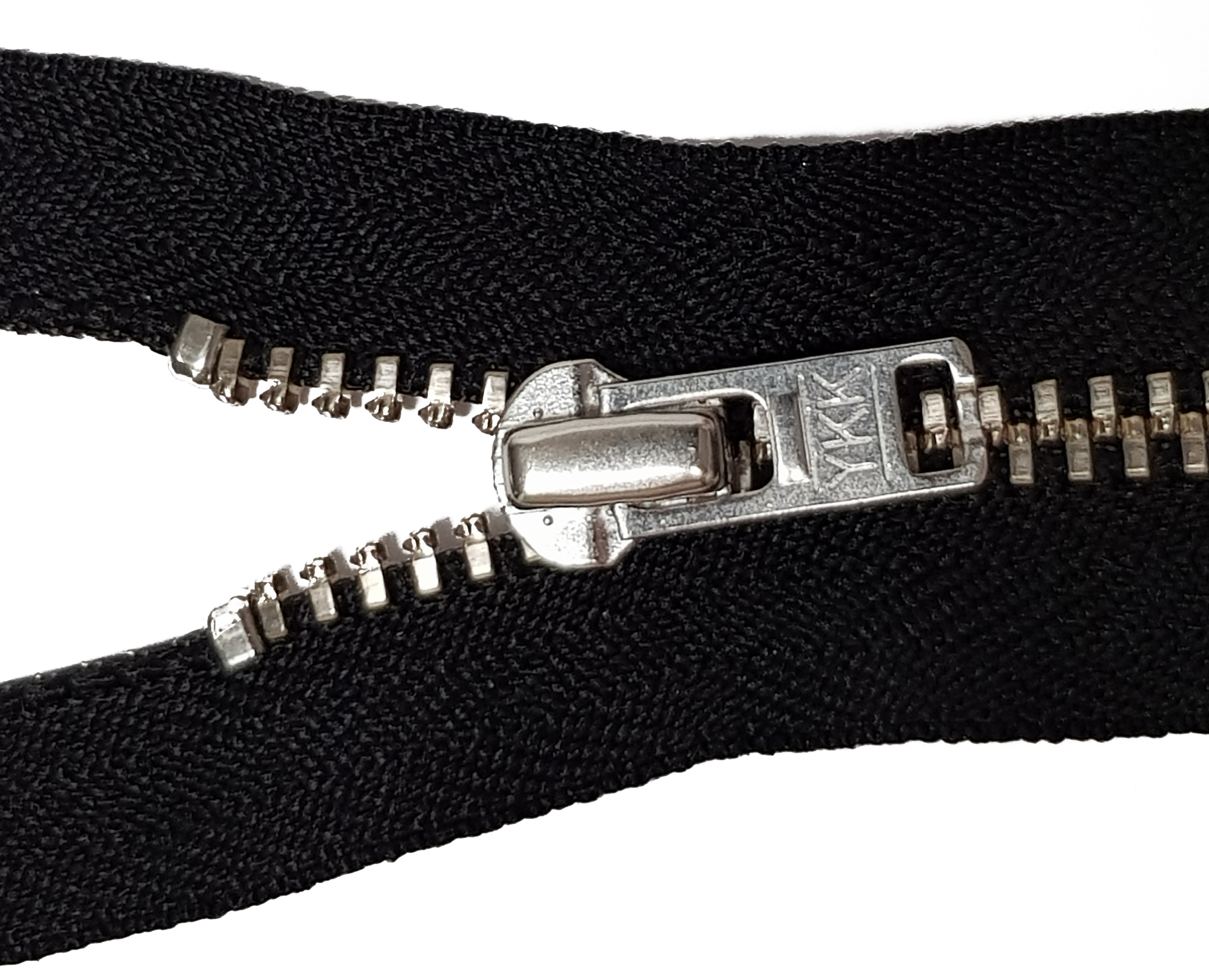 Reißverschluss Metall Silber 3mm