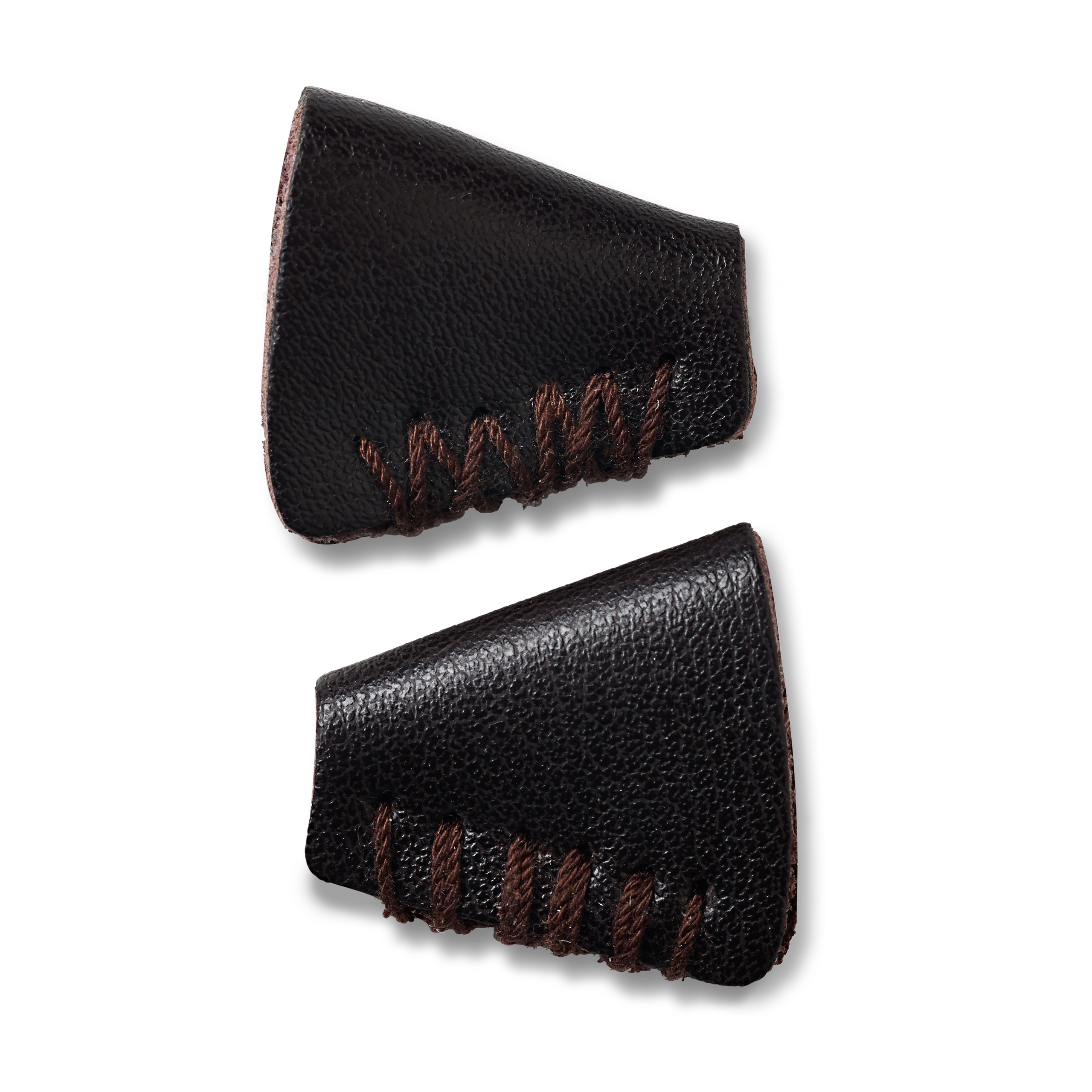 Kordelenden, Leder, braun oder schwarz