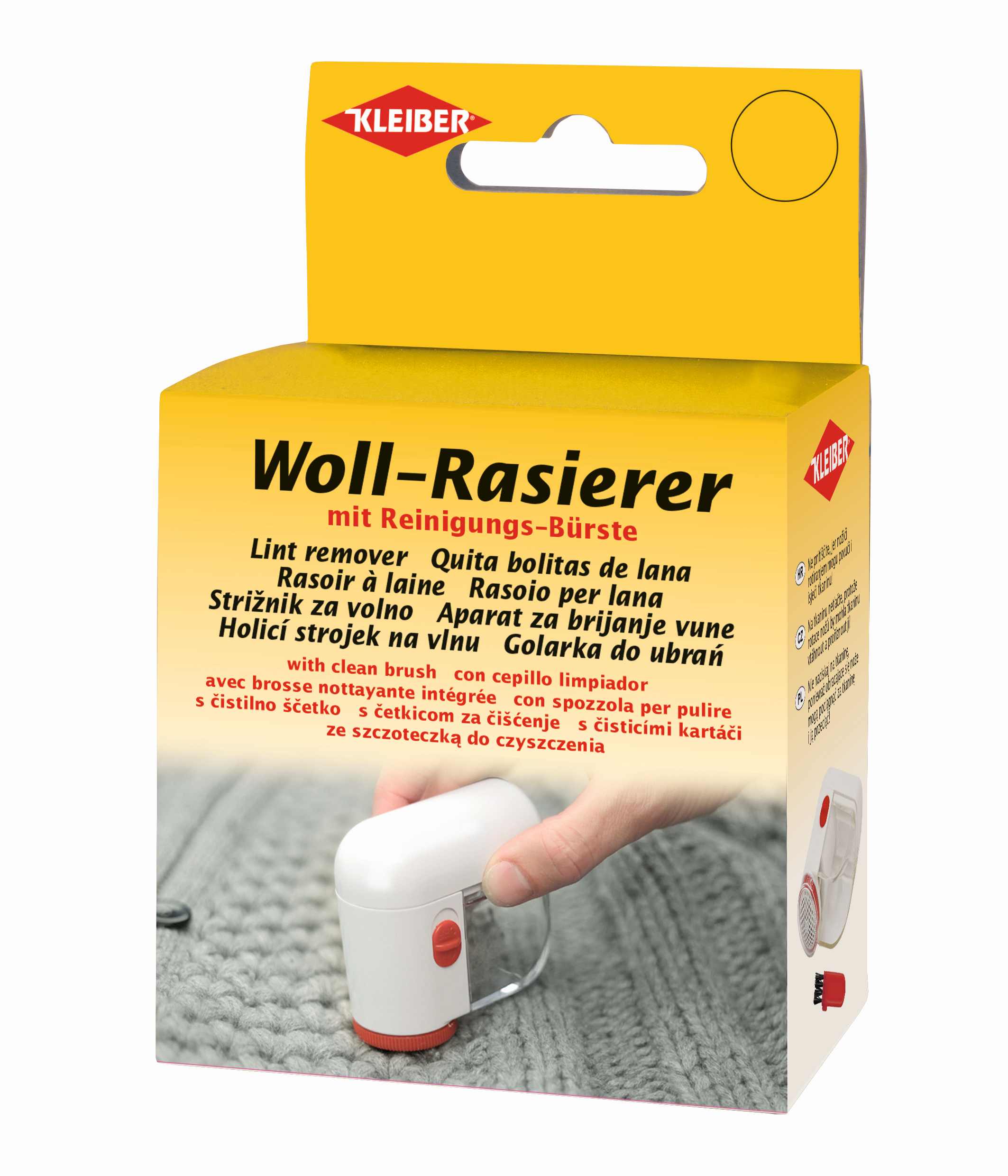 Woll-Rasierer klein weiss karte