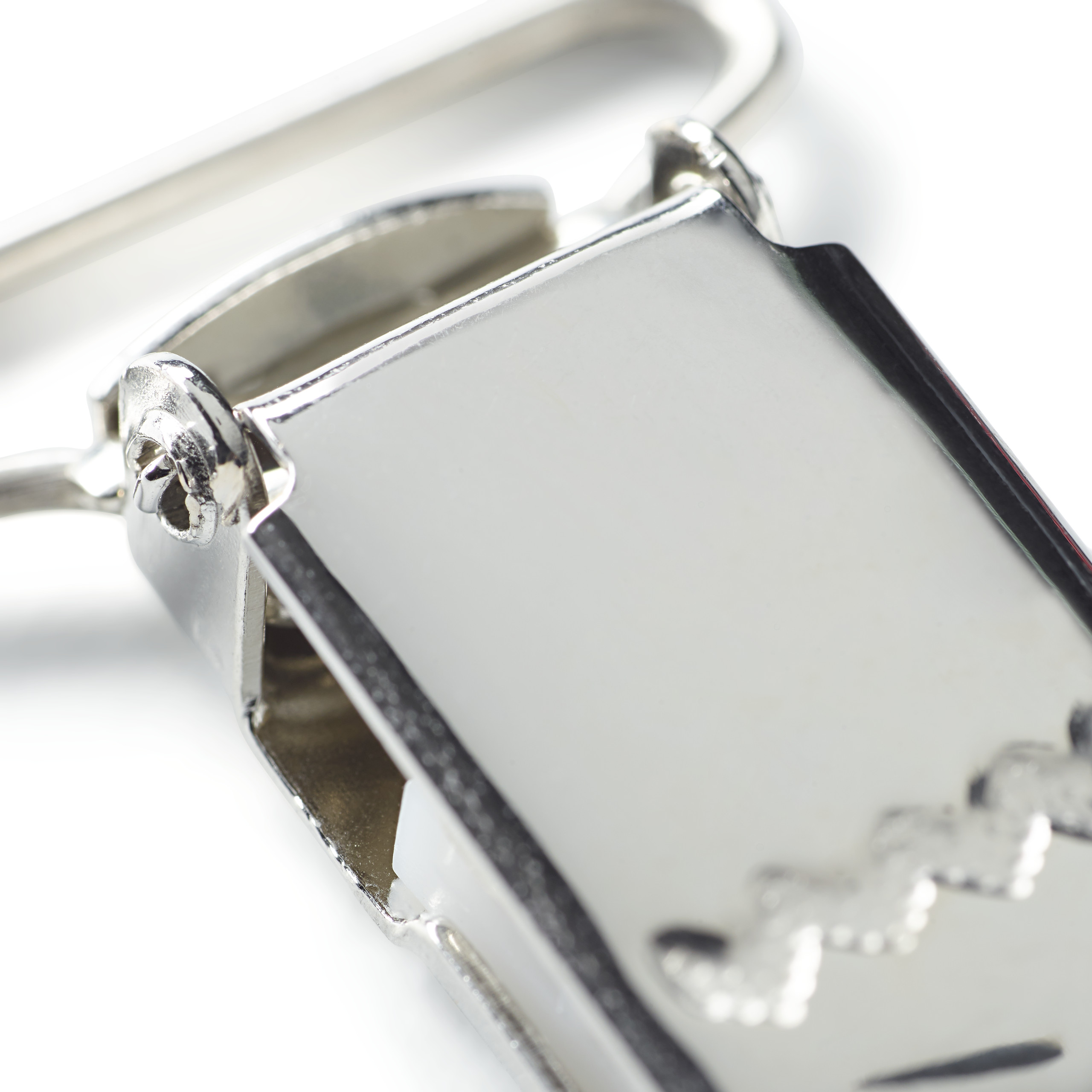 Hosenträger-Clips, 35mm, silberfarbig