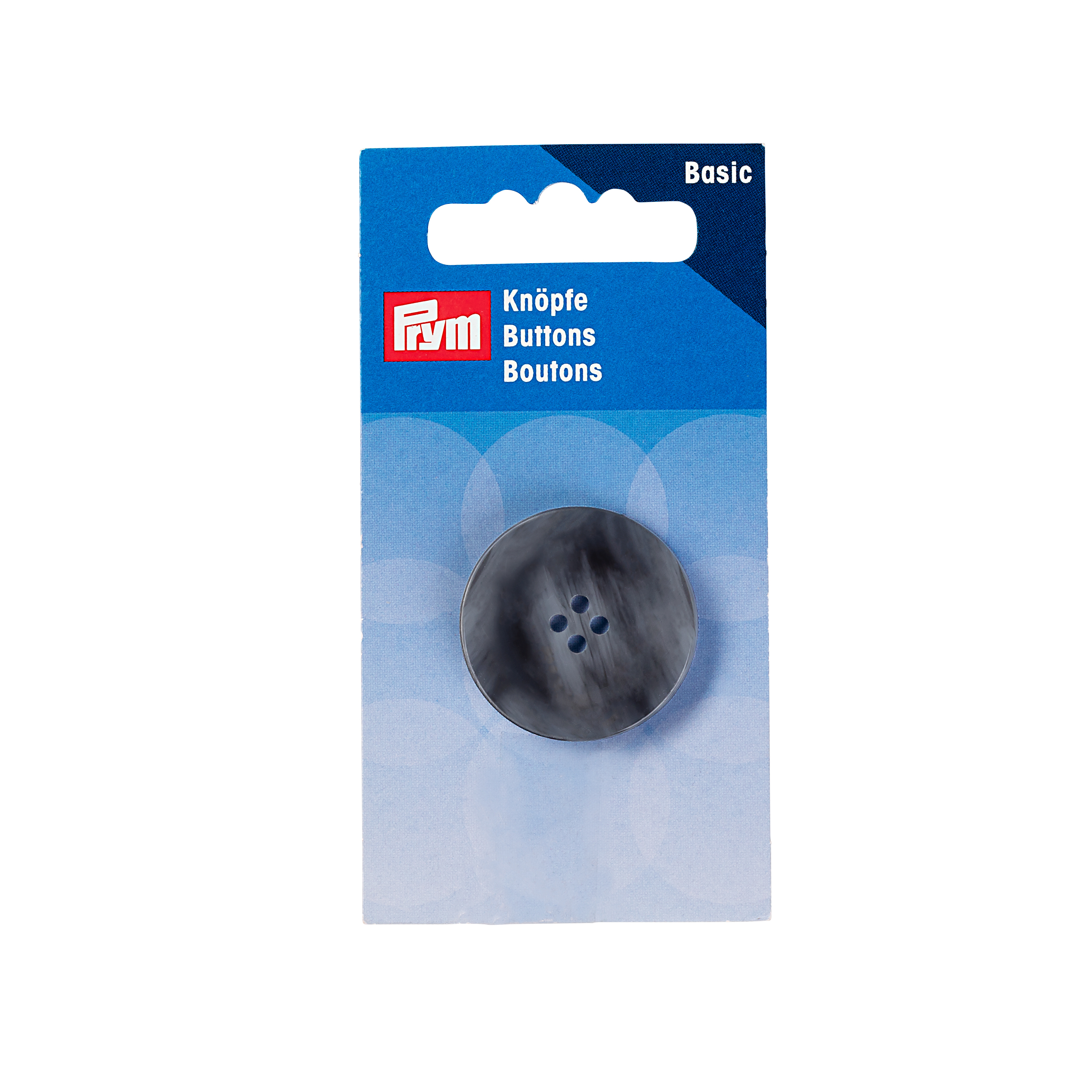 Knöpfe "Jacke und Mantel", 4-Loch, grau
