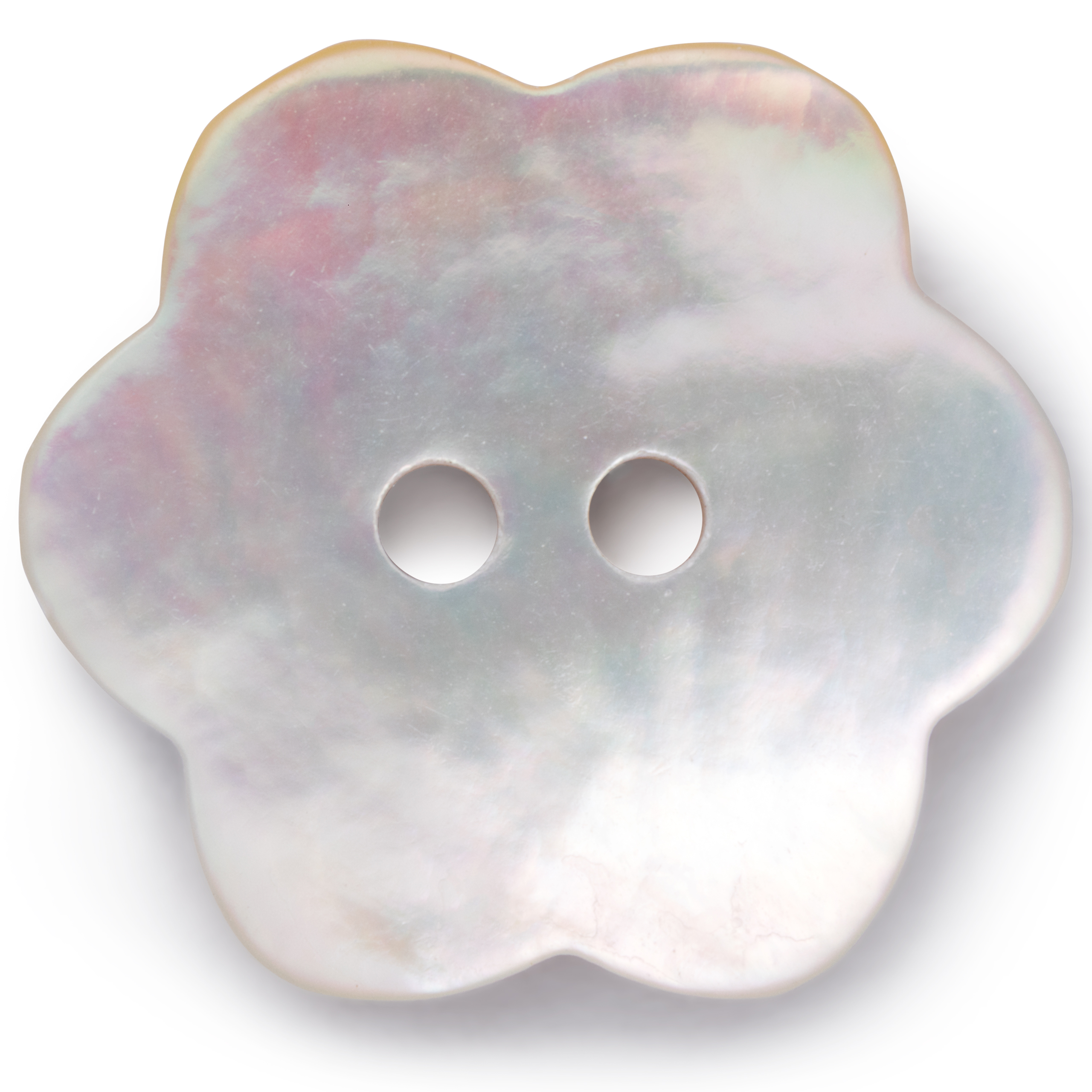 Knöpfe "Perlmutt Blume", 2-Loch