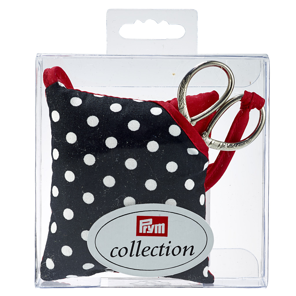 Nadelkissen mit Schere karte