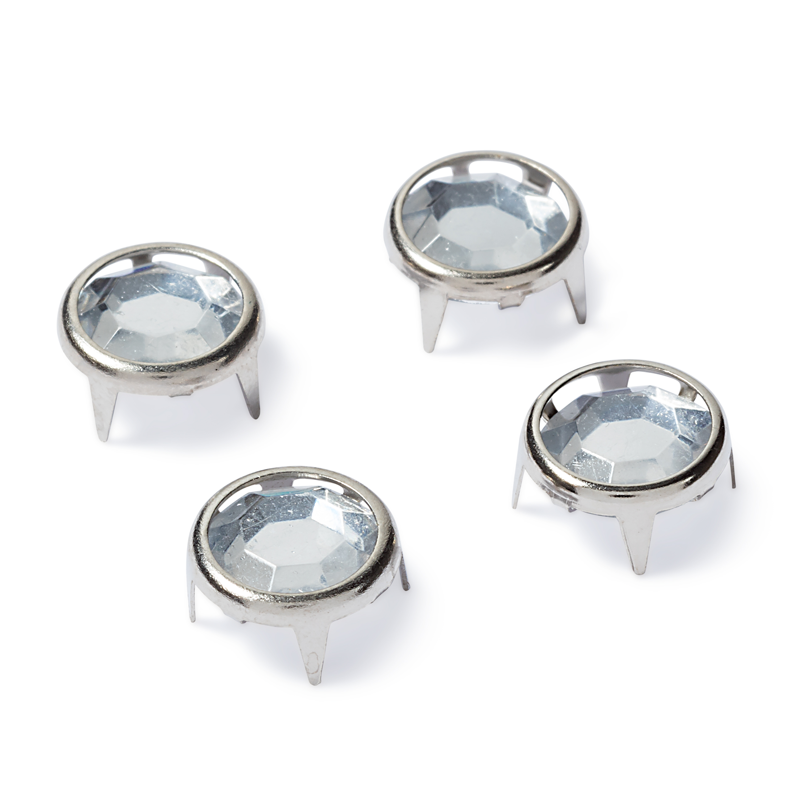 Creativ Decors, rund, zum Stecken, silberfarbig oder schwarz