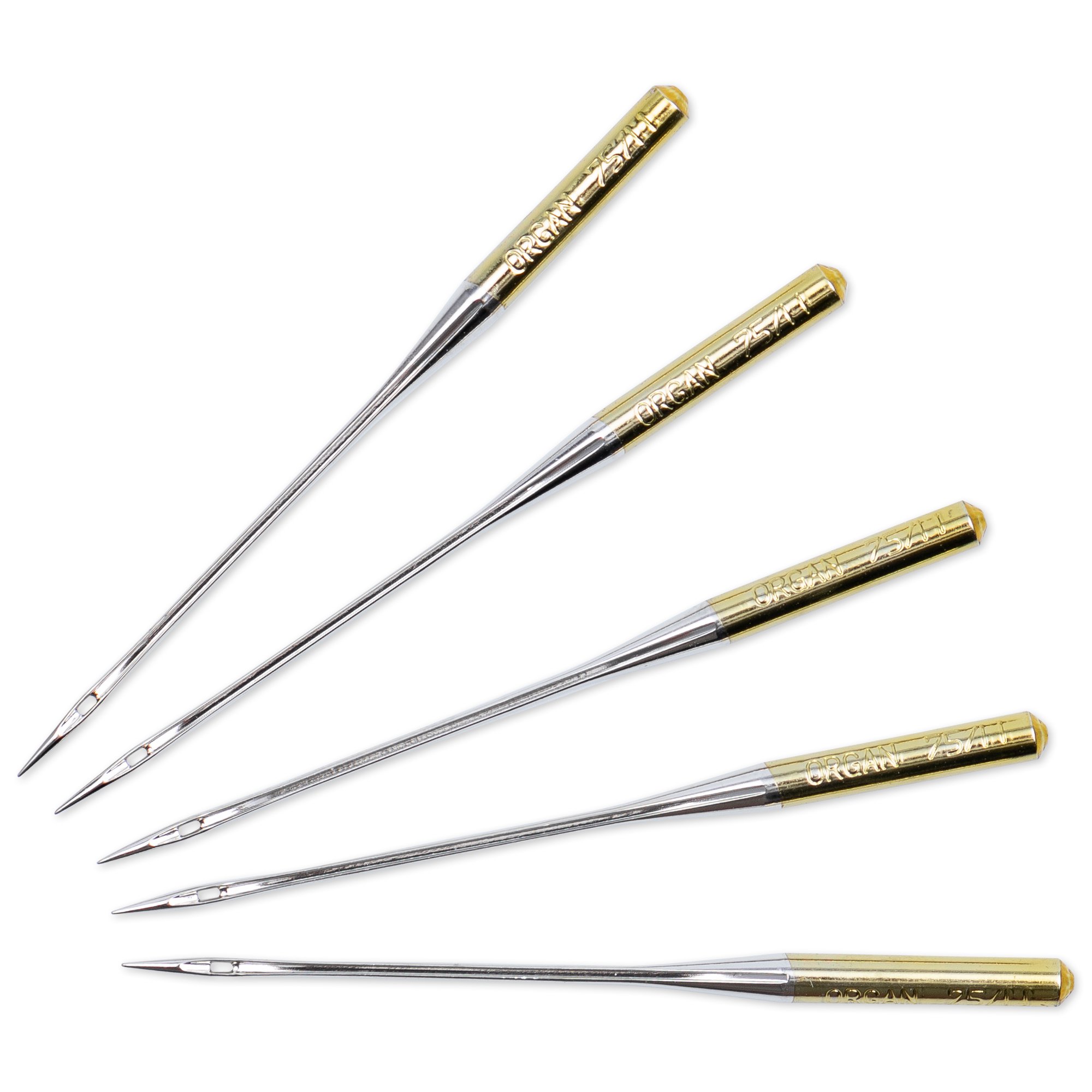 Nähmaschinennadeln mit Flachkolben, "Stretch" oben