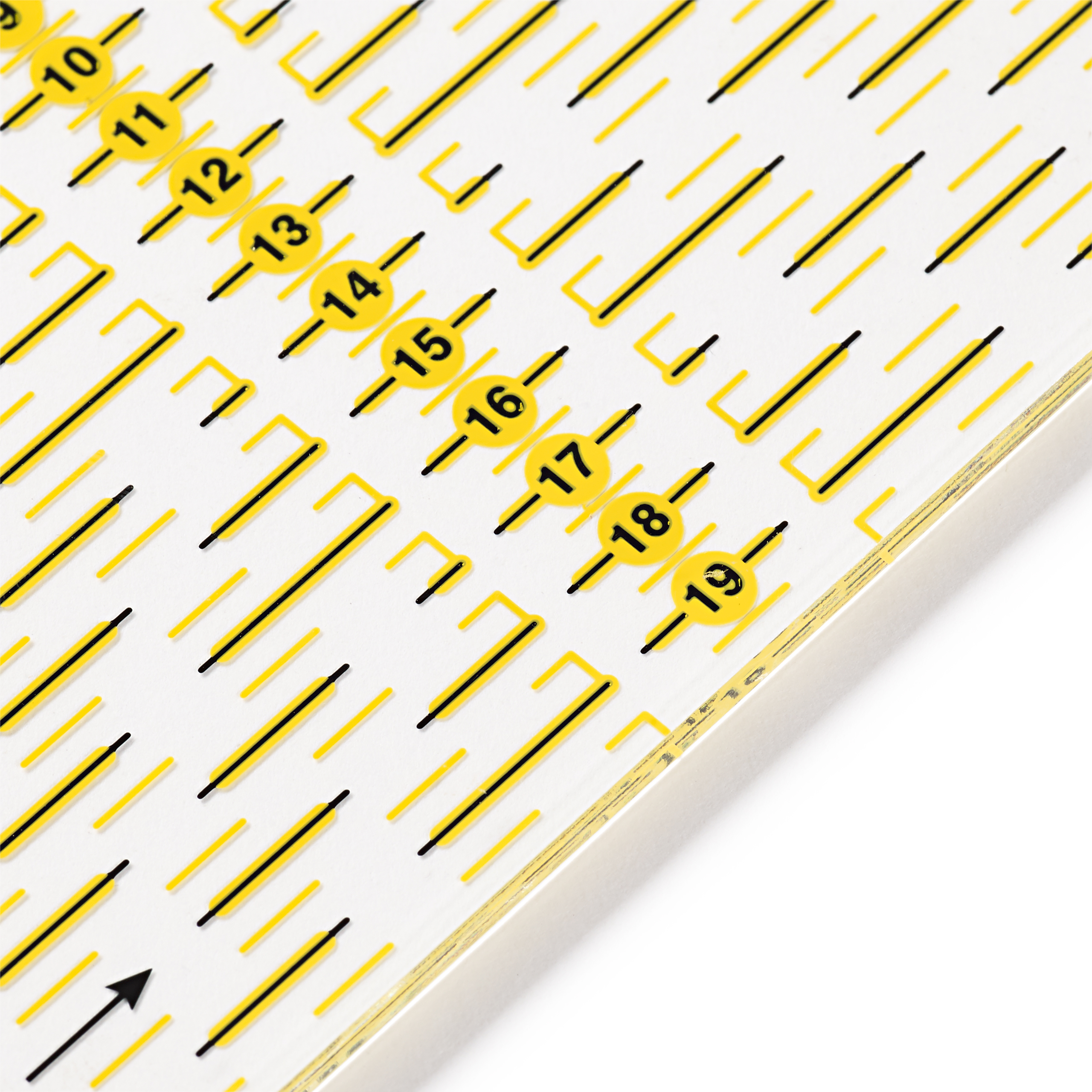 Flottes Dreieck, für ½ Quadrat-Dreiecke, bis 6inch