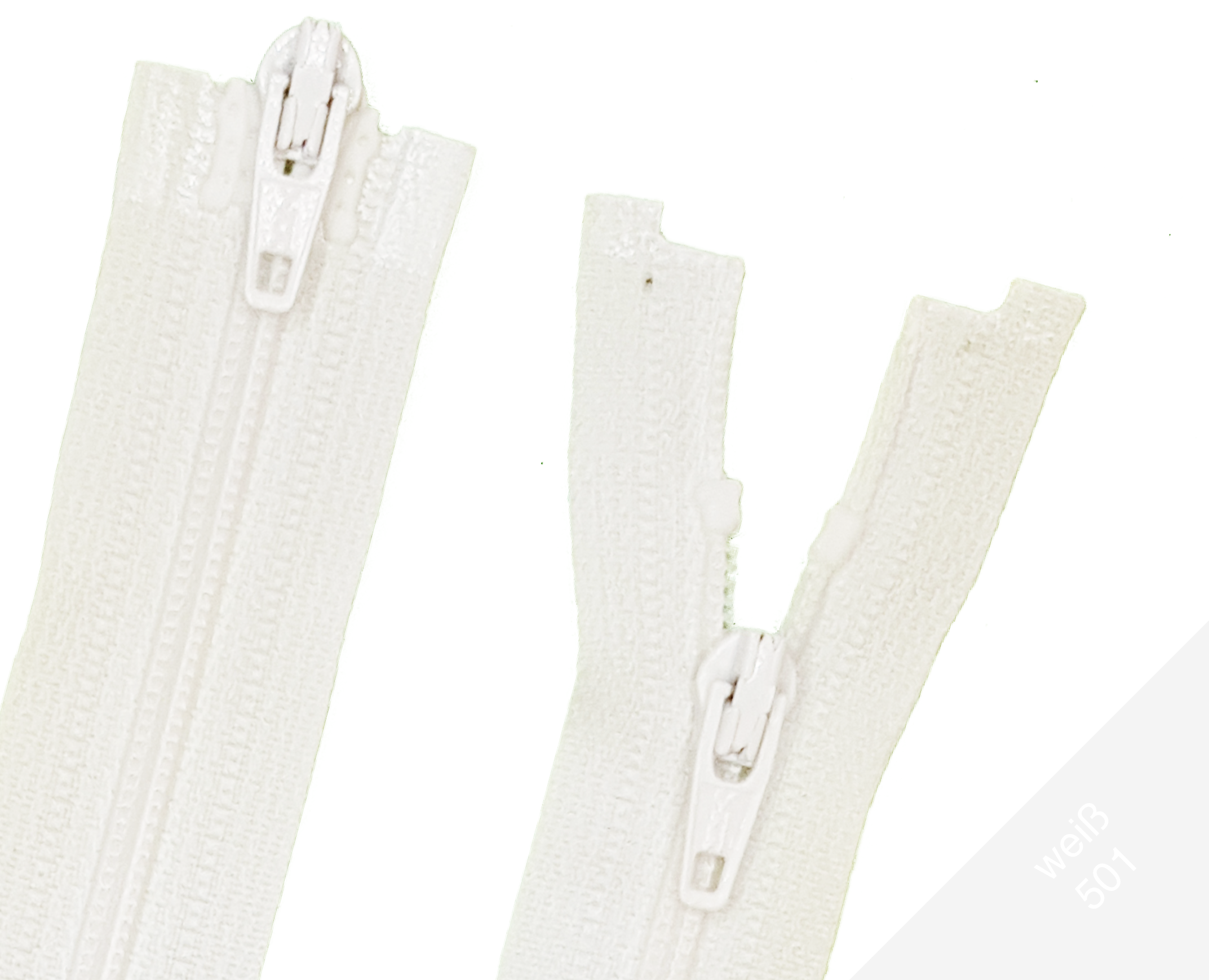 Reißverschluss teilbar Kunststoffspirale 2 Wege 3mm