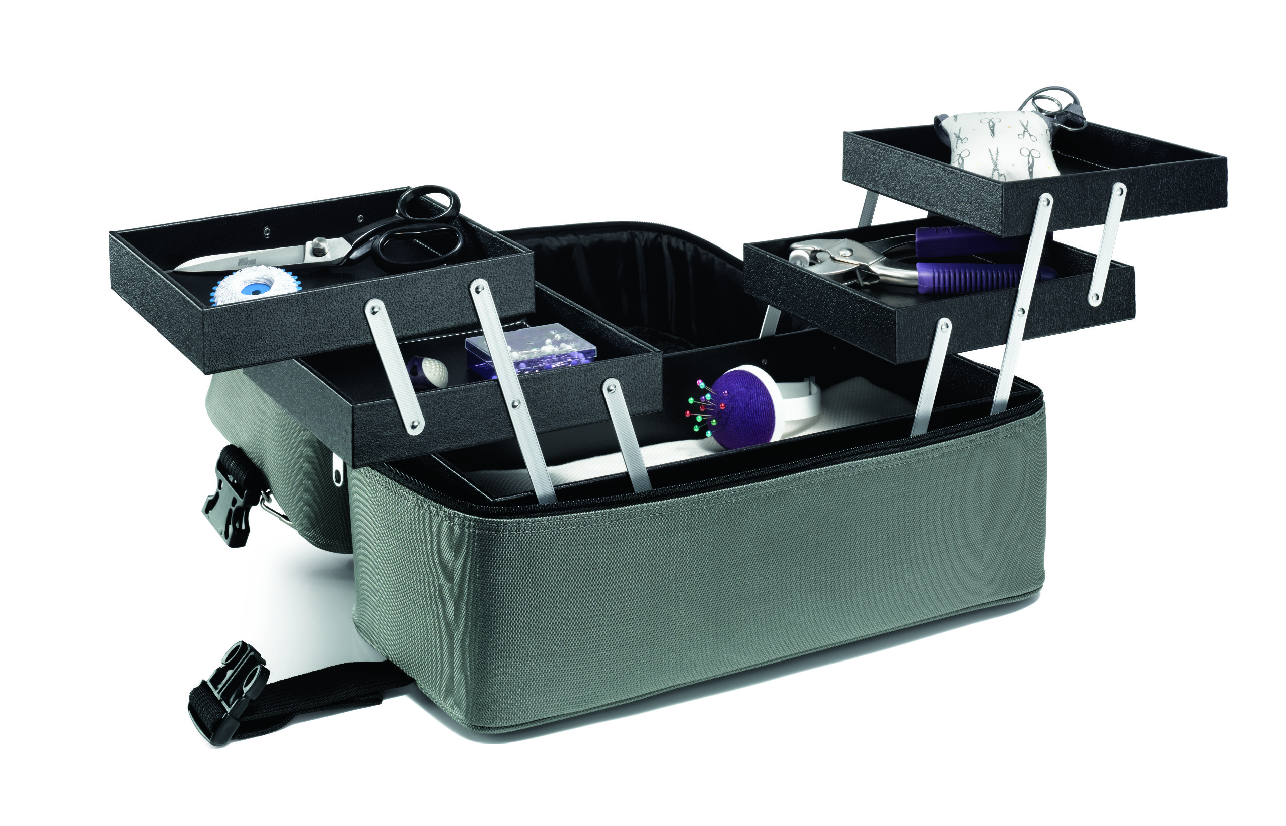 Nähkoffer Deluxe L Offen