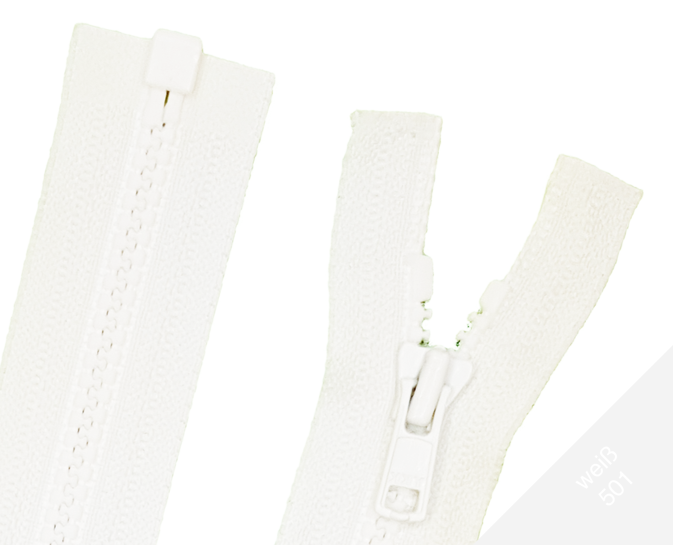 Reißverschluss Teilbar VISLON 3mm Weiss